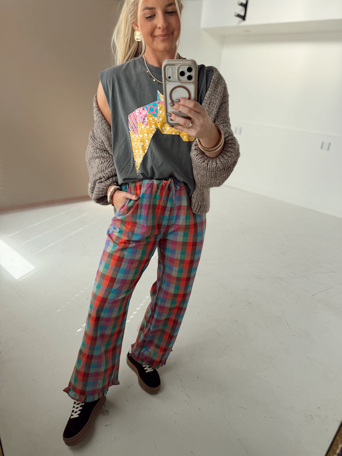 Rosalie Plaid Pants