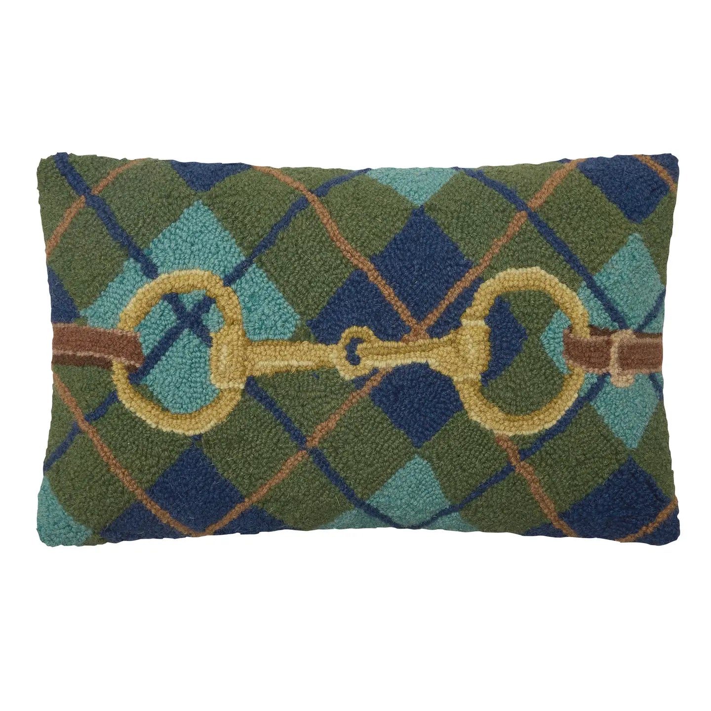 Gingham Bit Hook Pillow