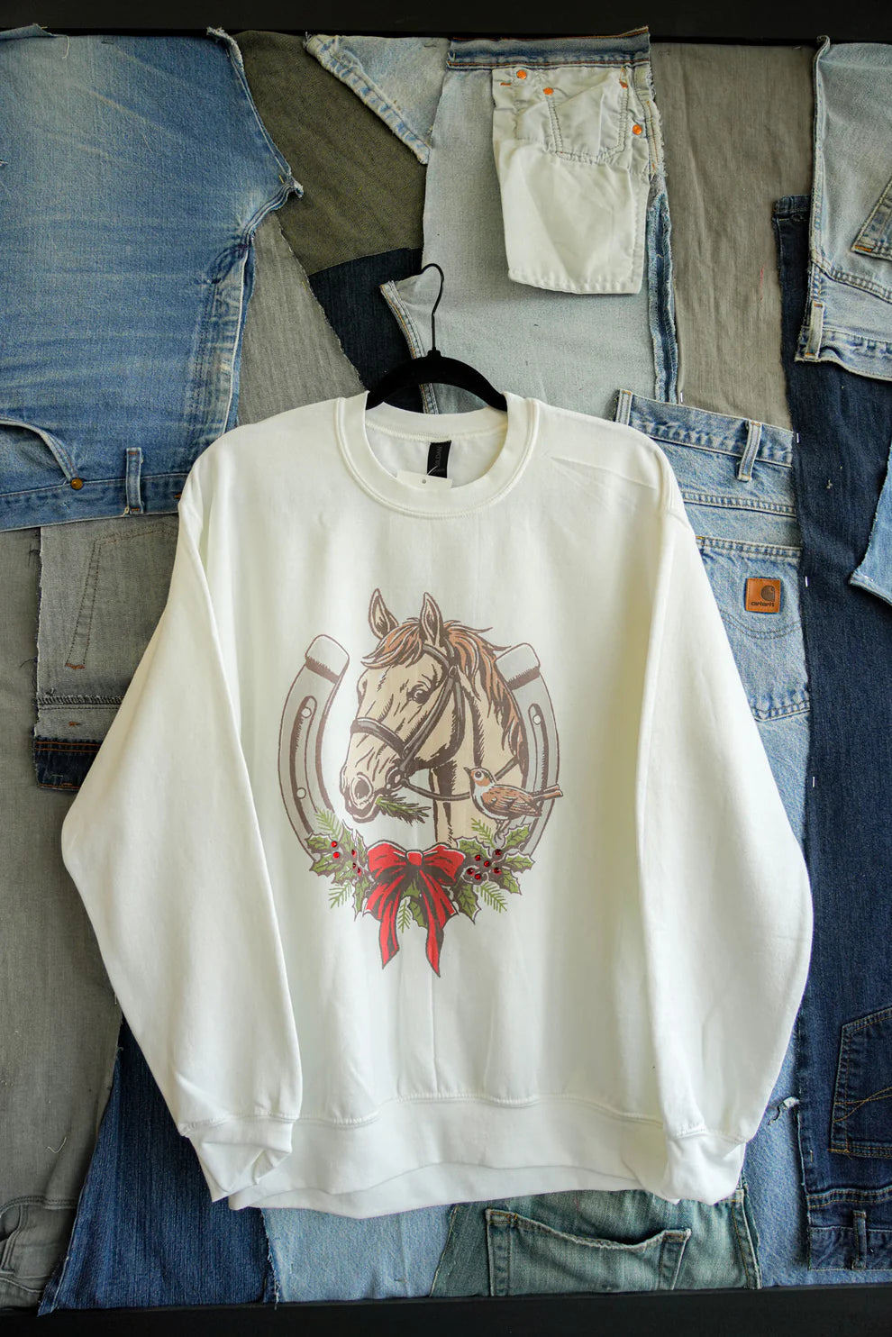 CHRISTMAS HORSESHOE SWEATSHIRT