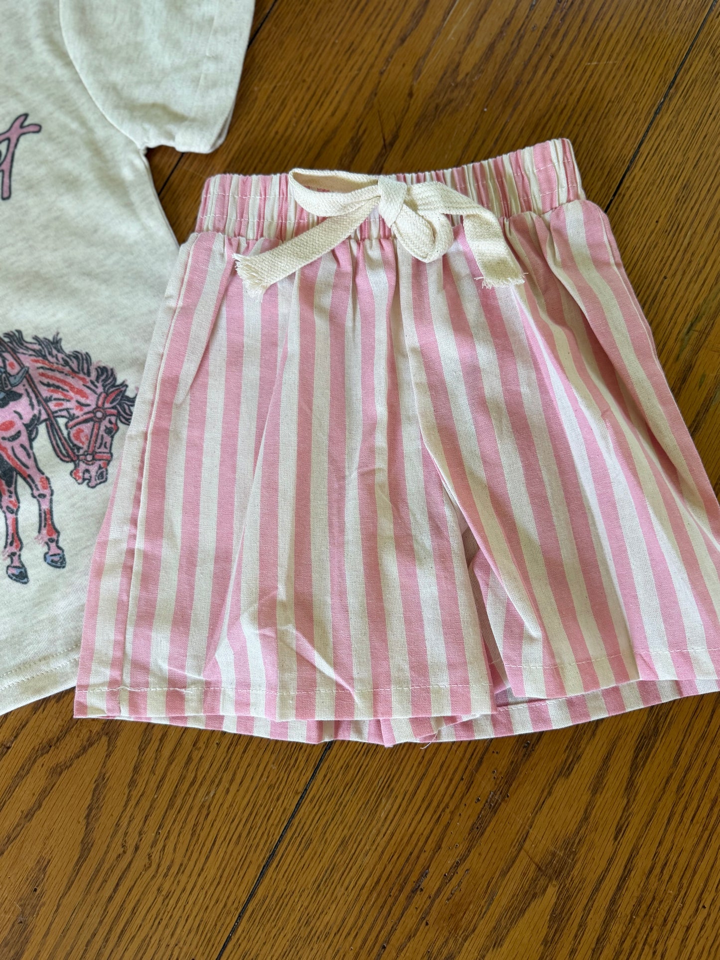 Kids Pink Pony Shorts