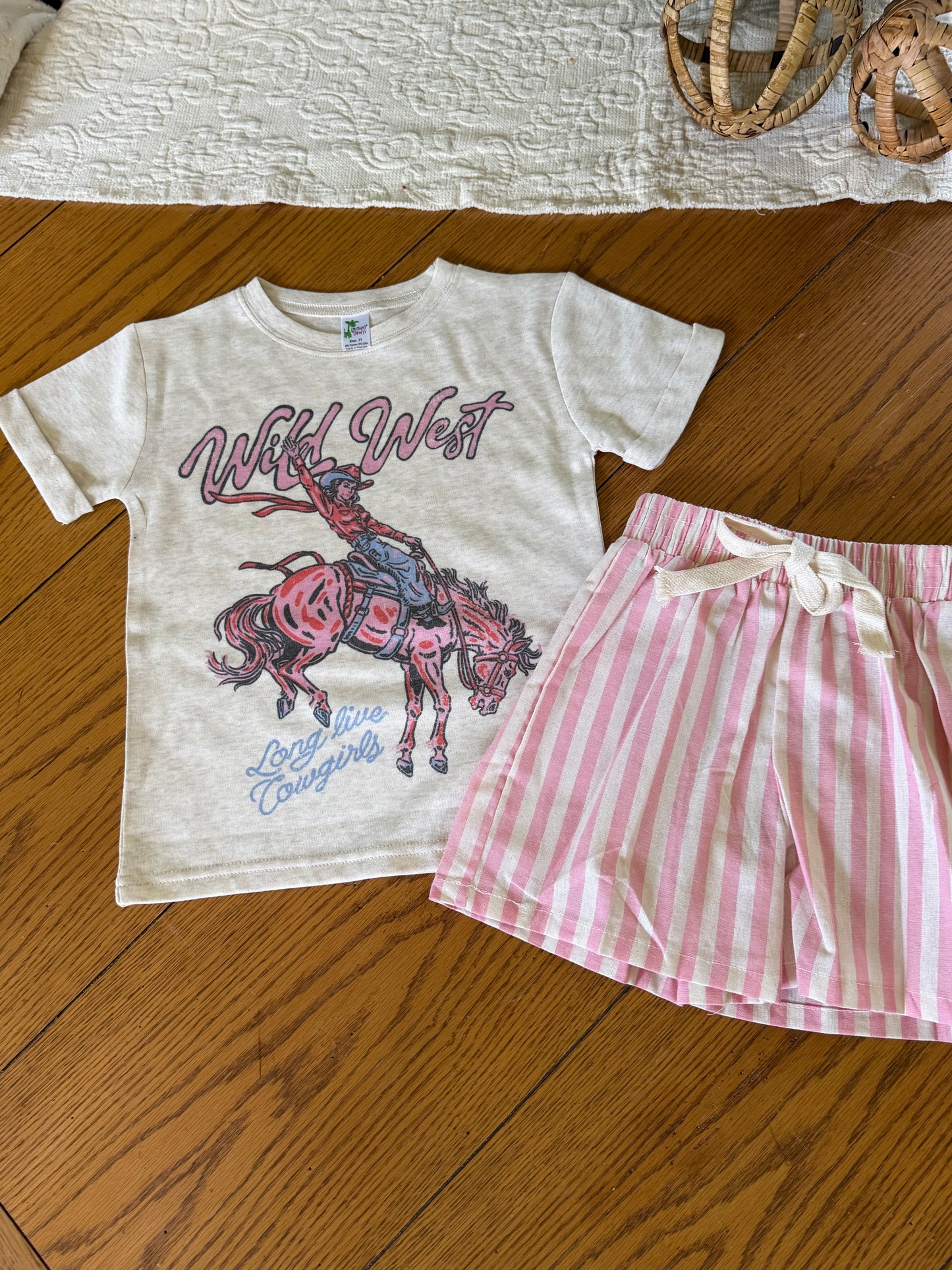 Kids Pink Pony Shorts
