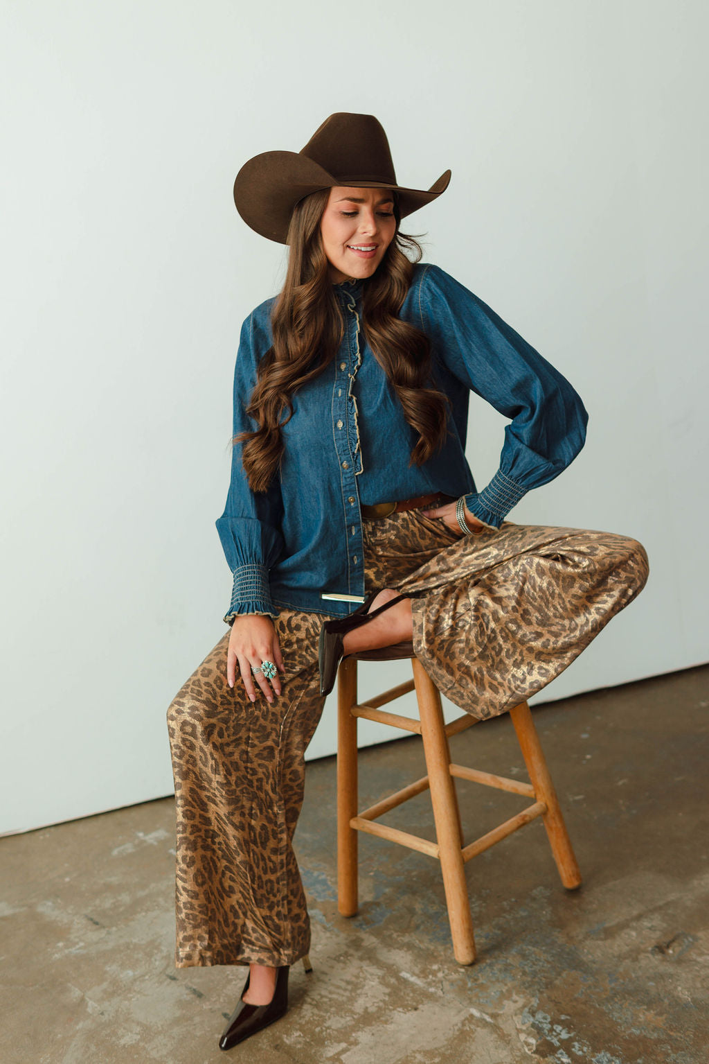 Tiffany Denim Top