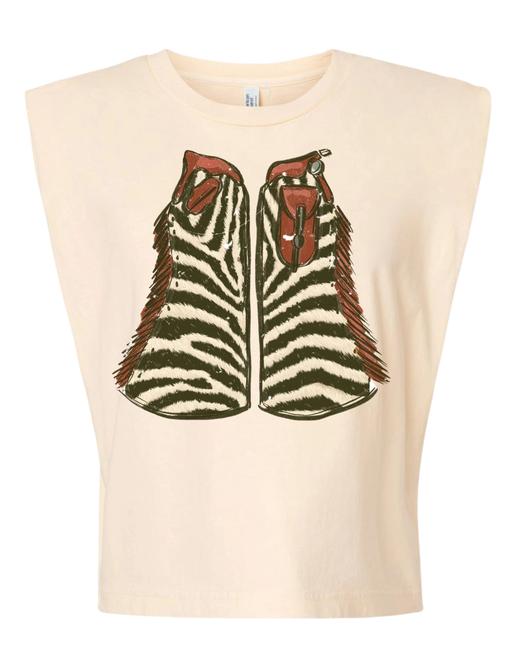 Zebra Chaps Tank