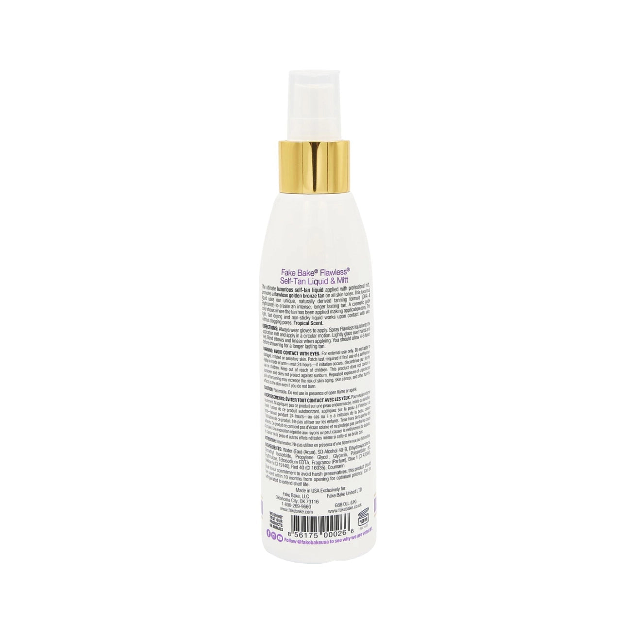 Fake Bake® Flawless® Self-Tan Liquid with Ultimate Application Mitt and Glove