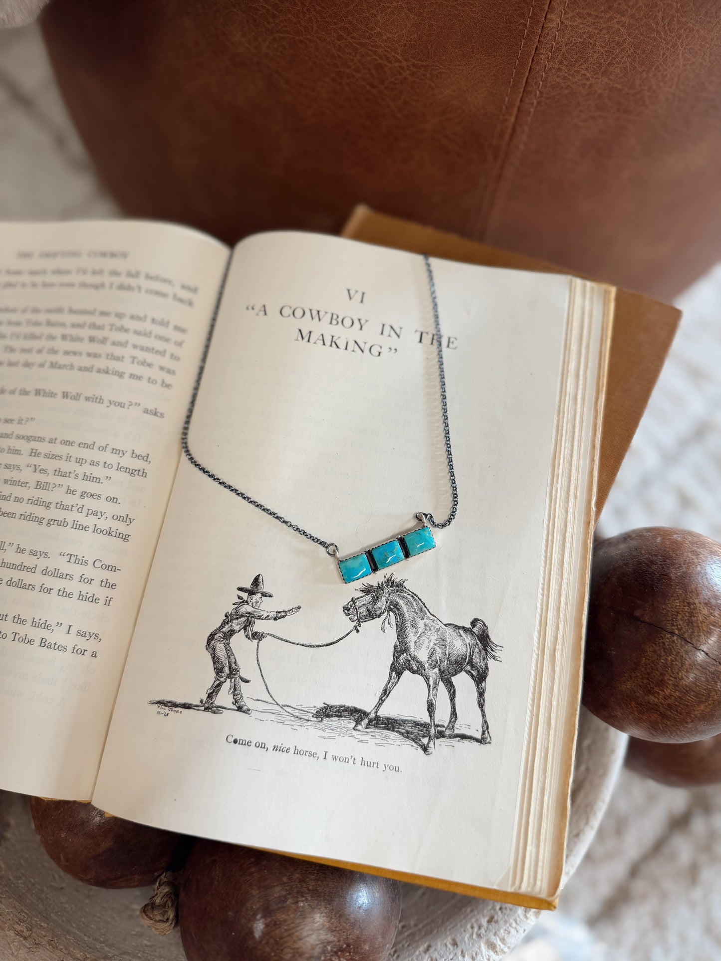 Quinn Kingman Turquoise Necklace Hada Collection