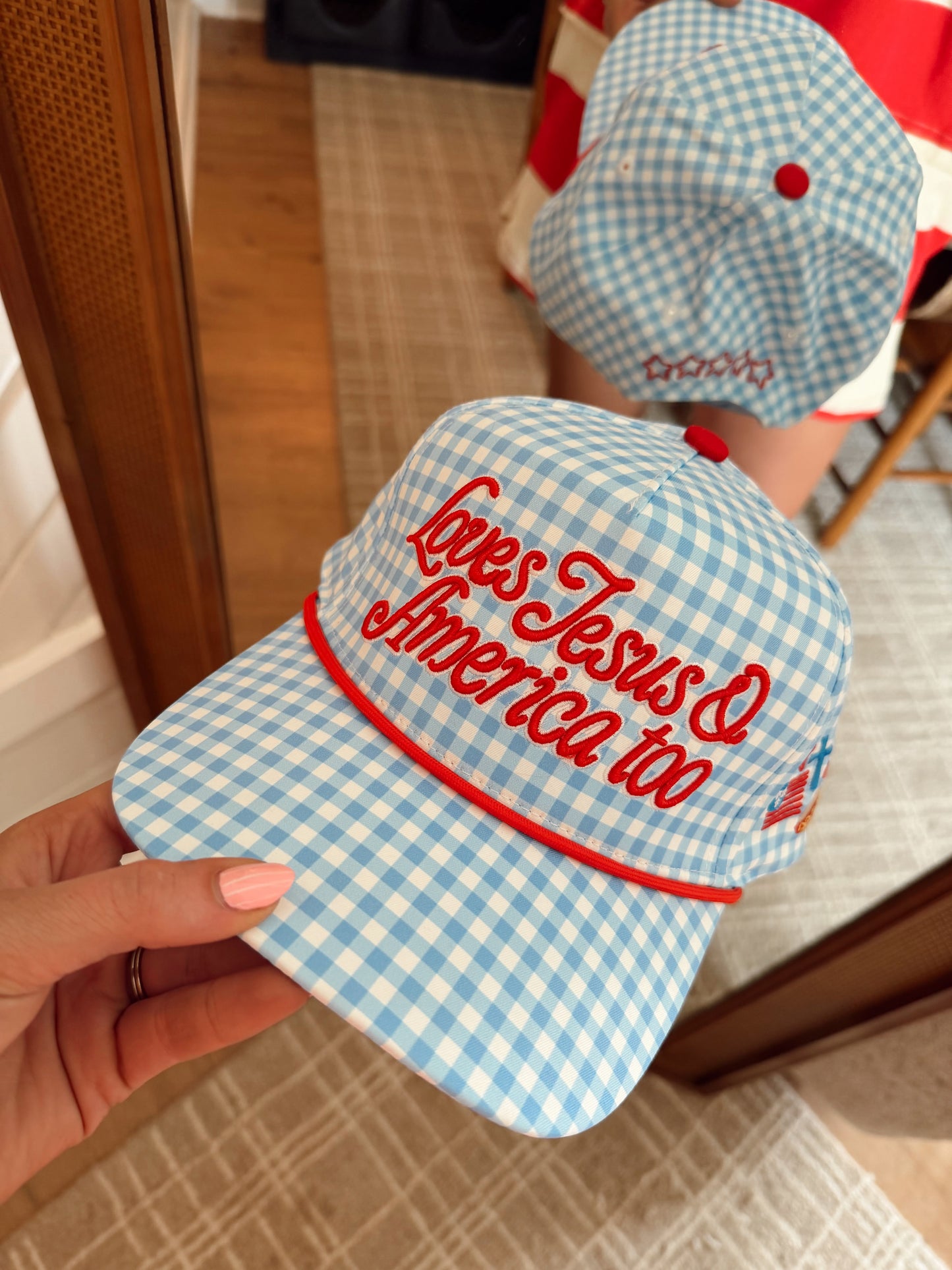 Loves Jesus & America Too Hat