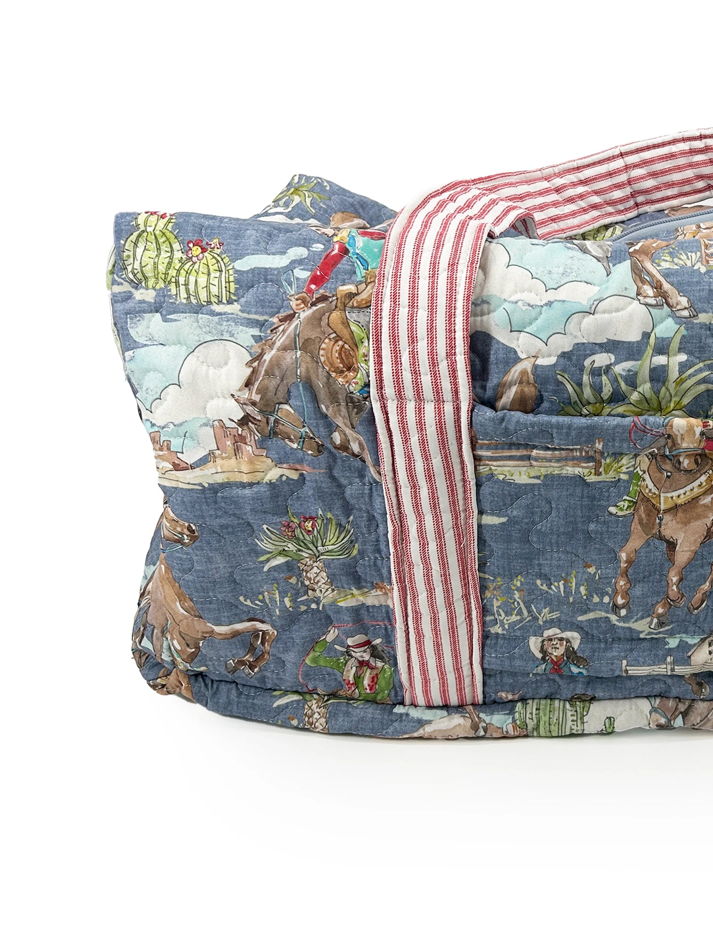 Birdie Chambray Quilted Duffle Bag