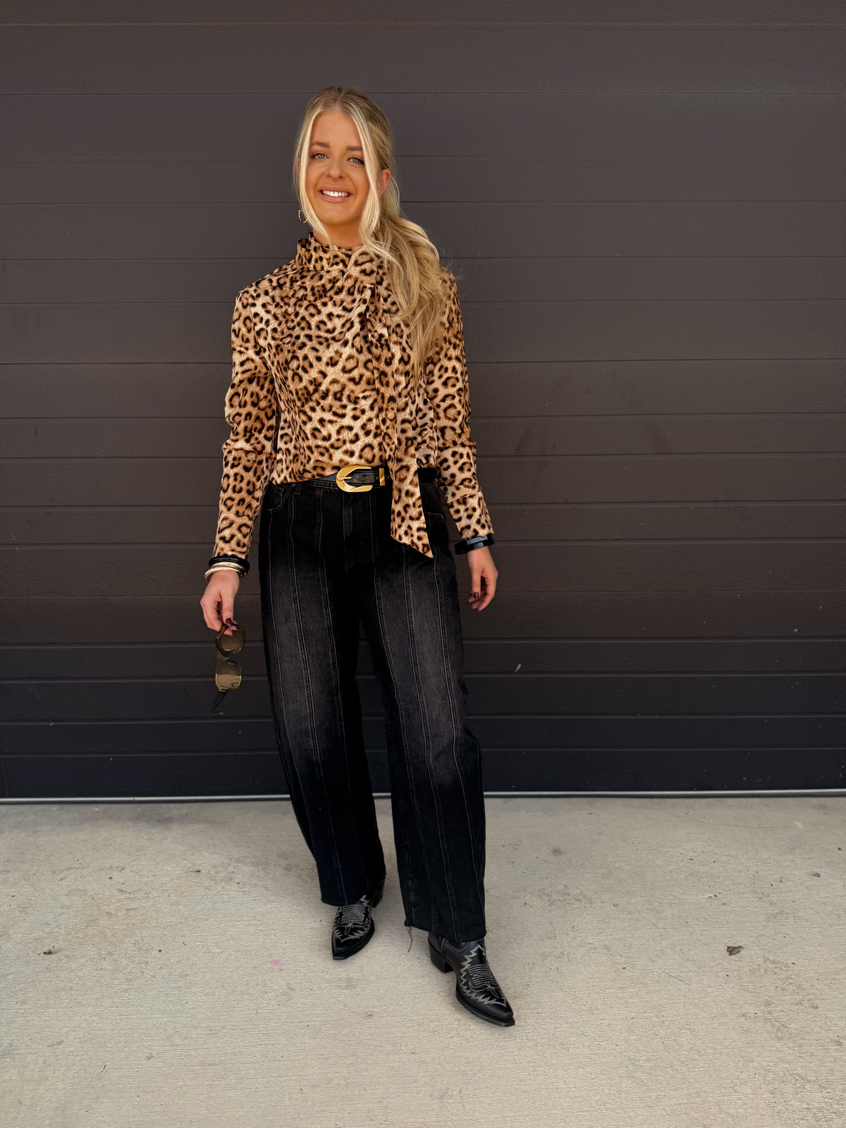 Louie Leopard Top
