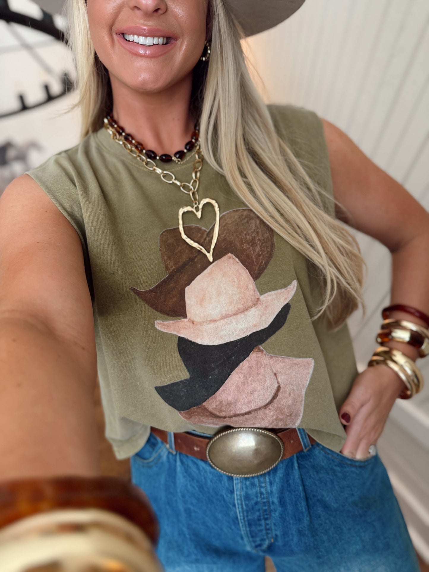 Tres Cowboy Hats Graphic