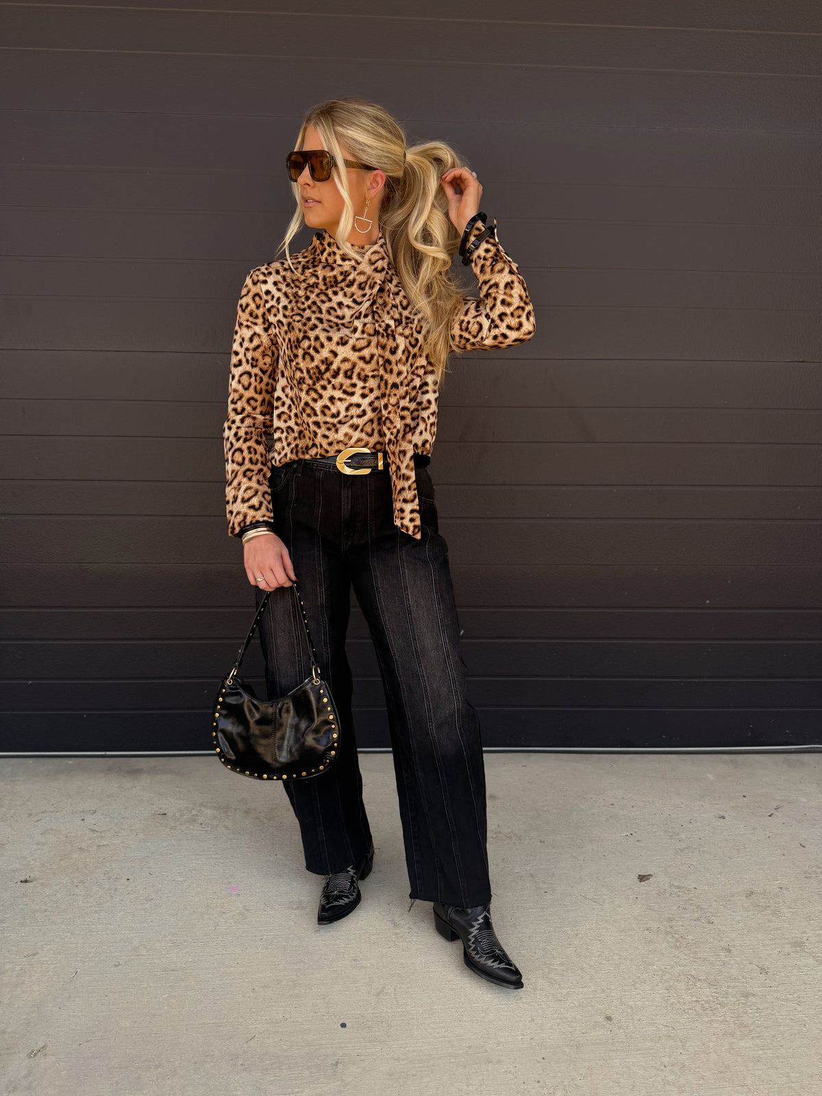 Louie Leopard Top