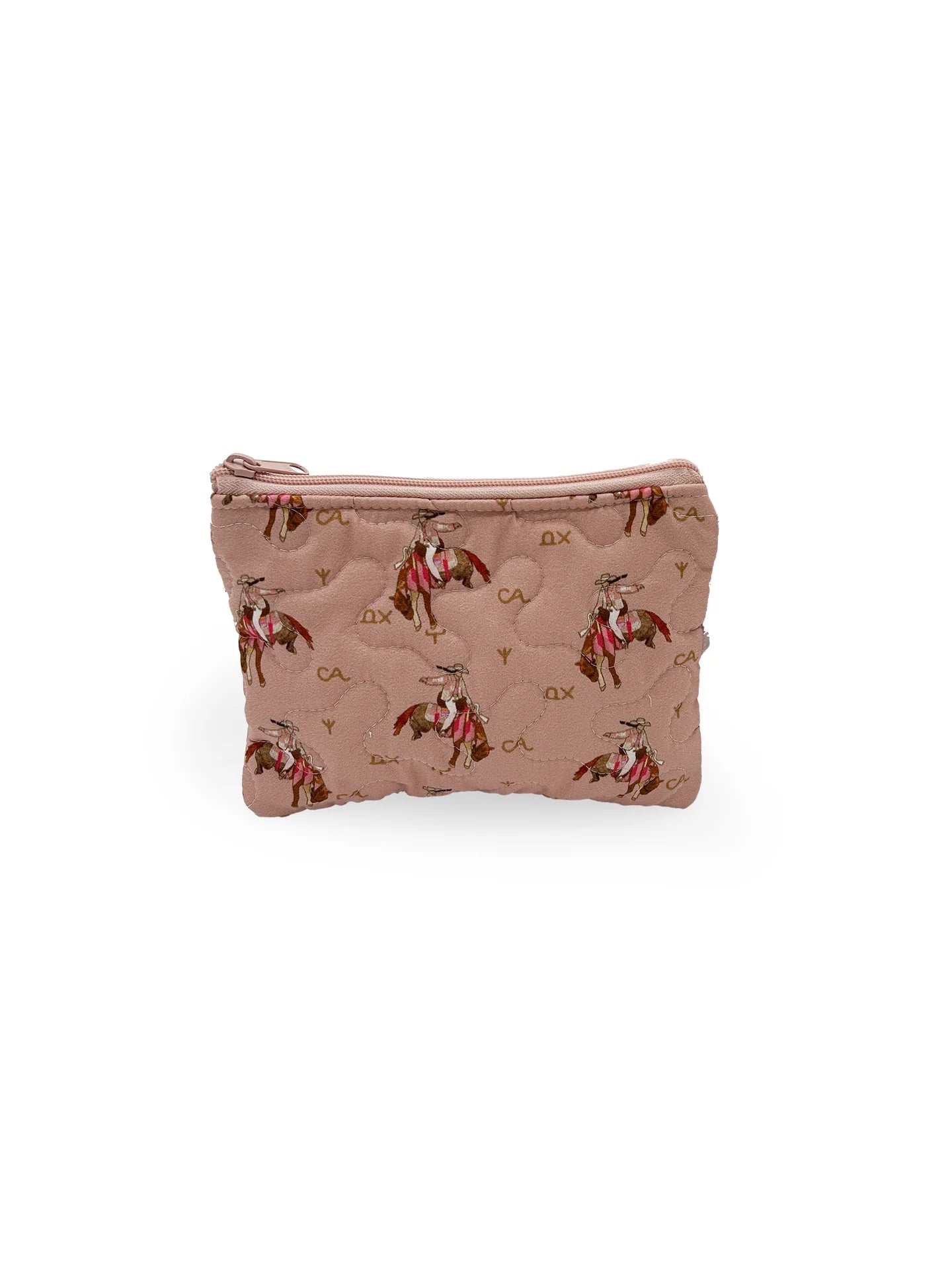 Casey Cowgirl Patchwork Rose Makeup Bag Small