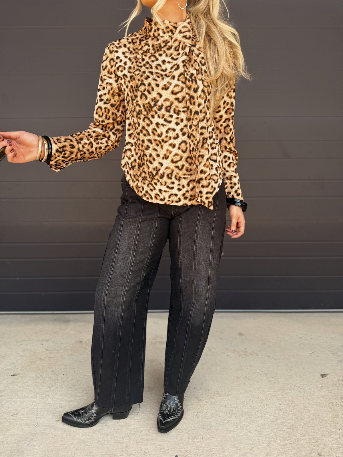 Louie Leopard Top