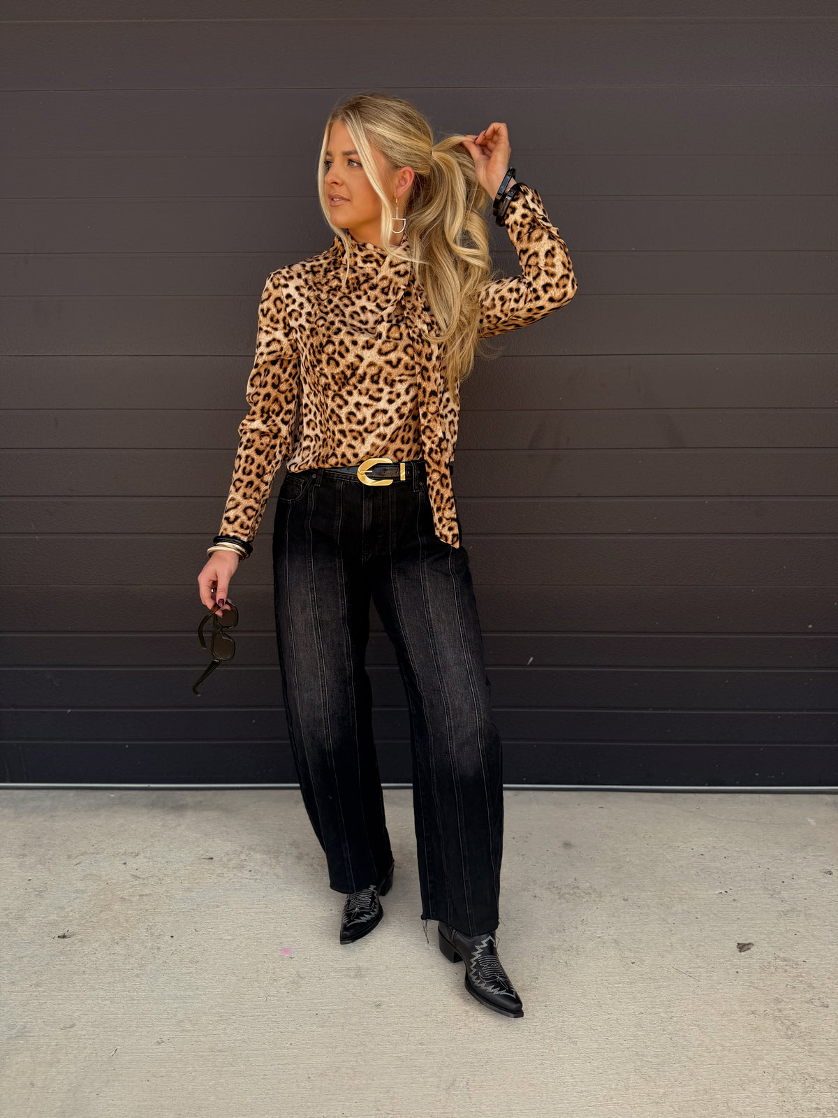 Louie Leopard Top