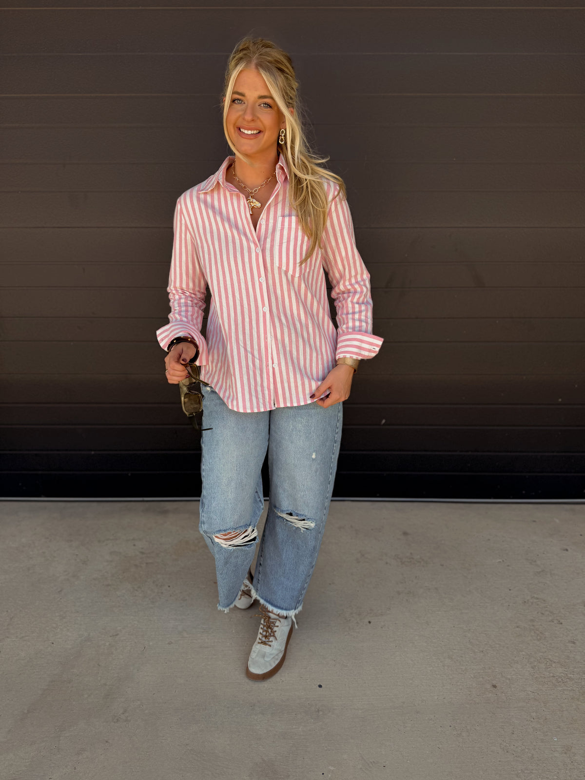Sonny Striped Top *Pink