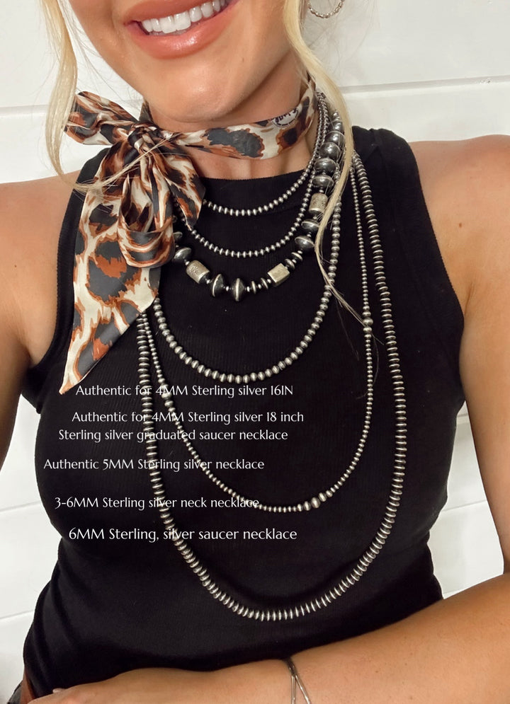 Authentic 5mm Sterling Silver 24” necklace