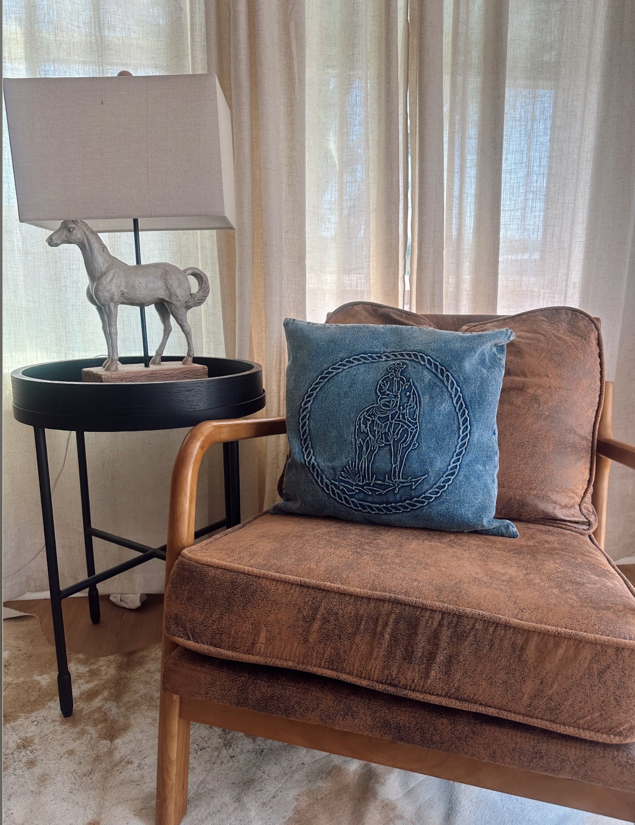 THE DENIM BOSS PILLOW cover