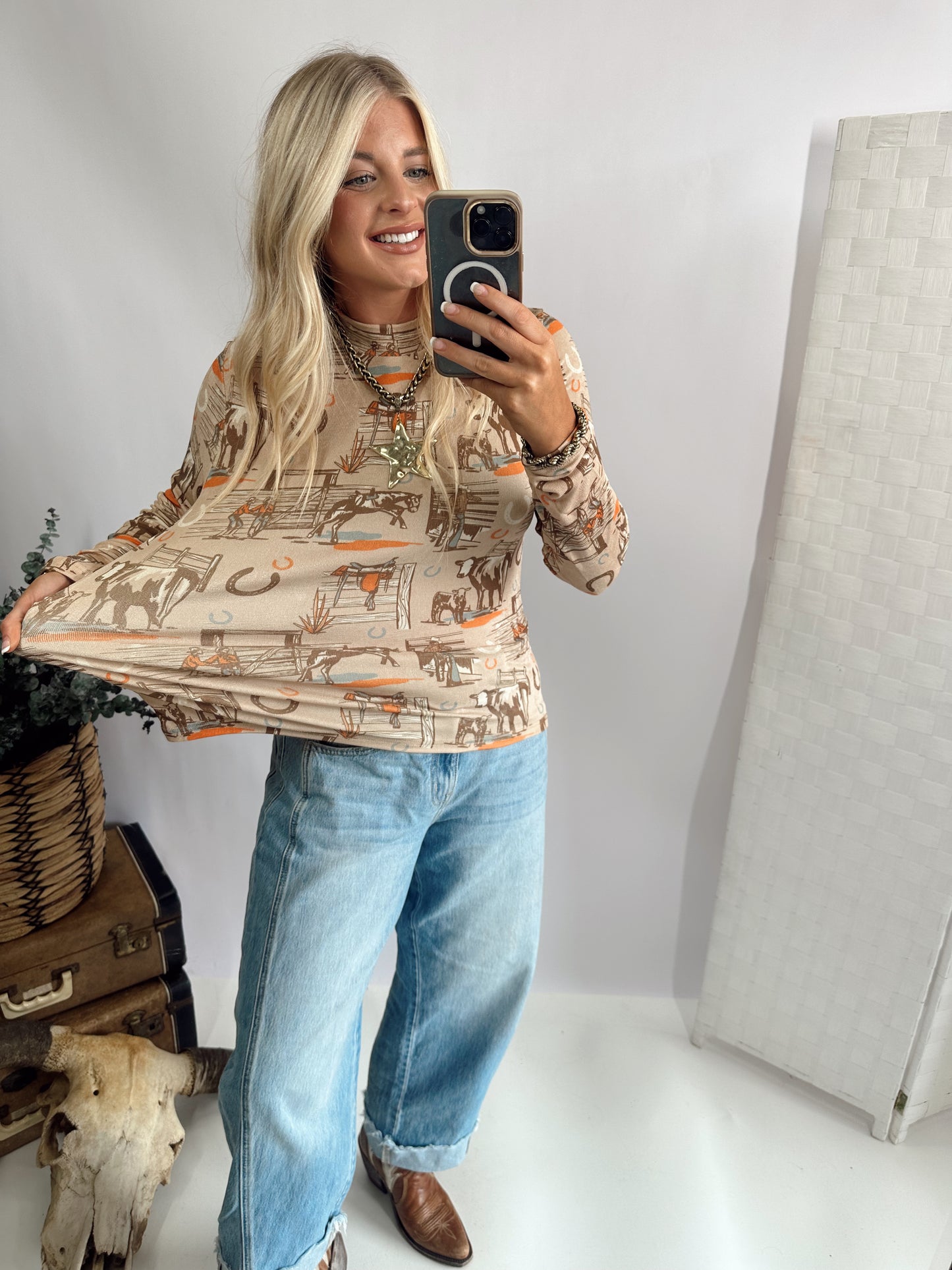 SUNSET RANCH L/S *RETRO