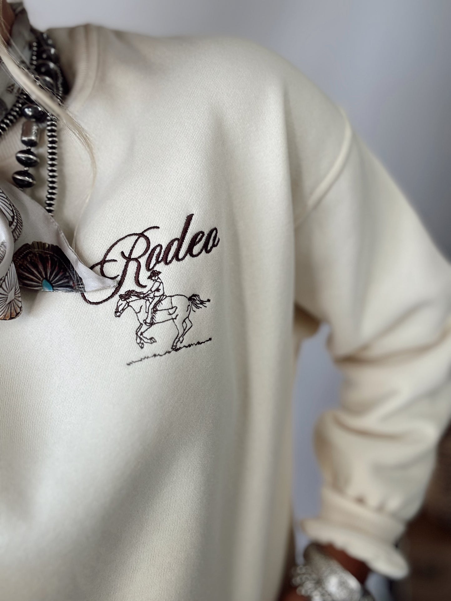 Rodeo Babe Sweatshirt *Cream
