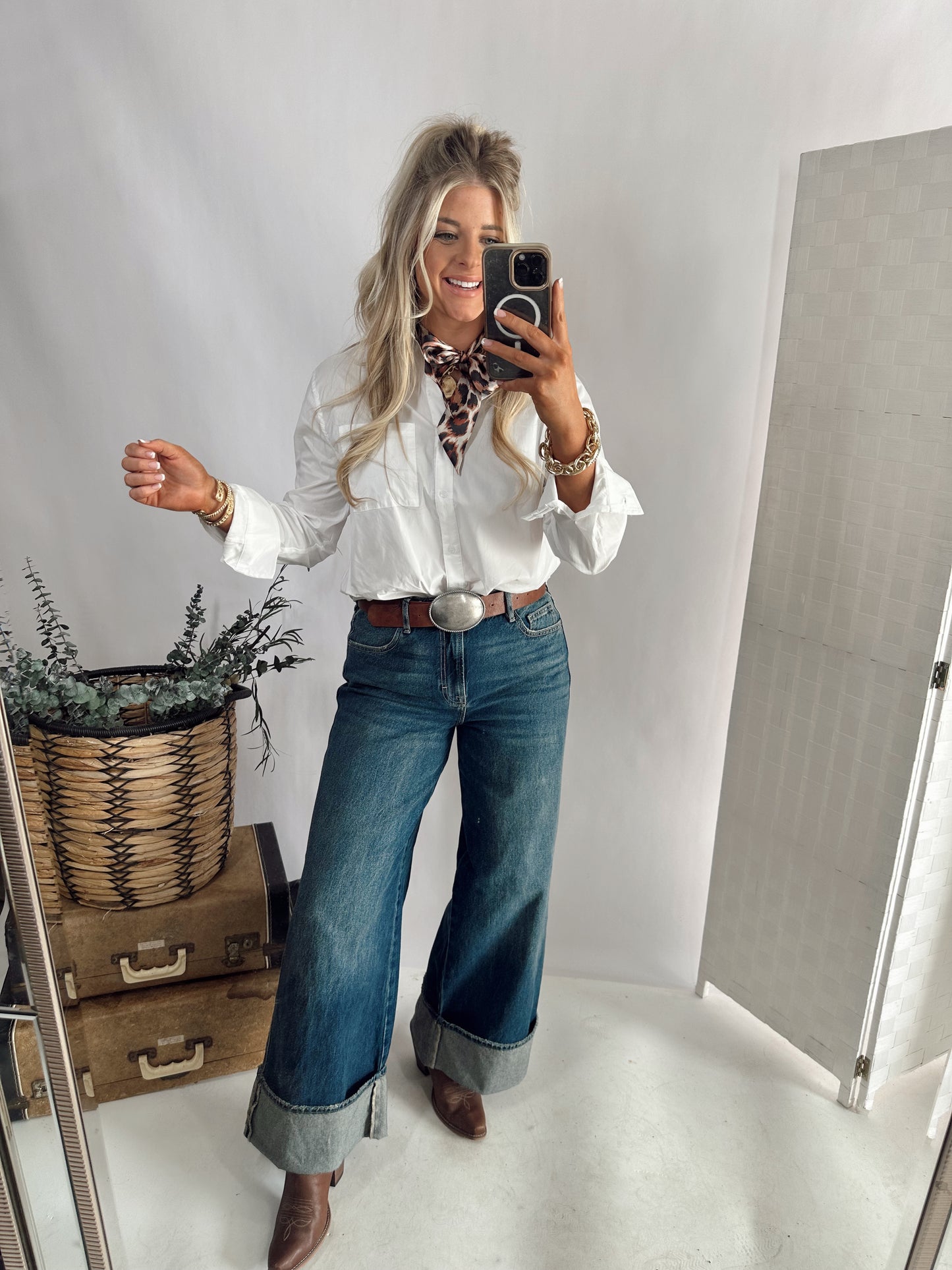 Bentley Button Up *White