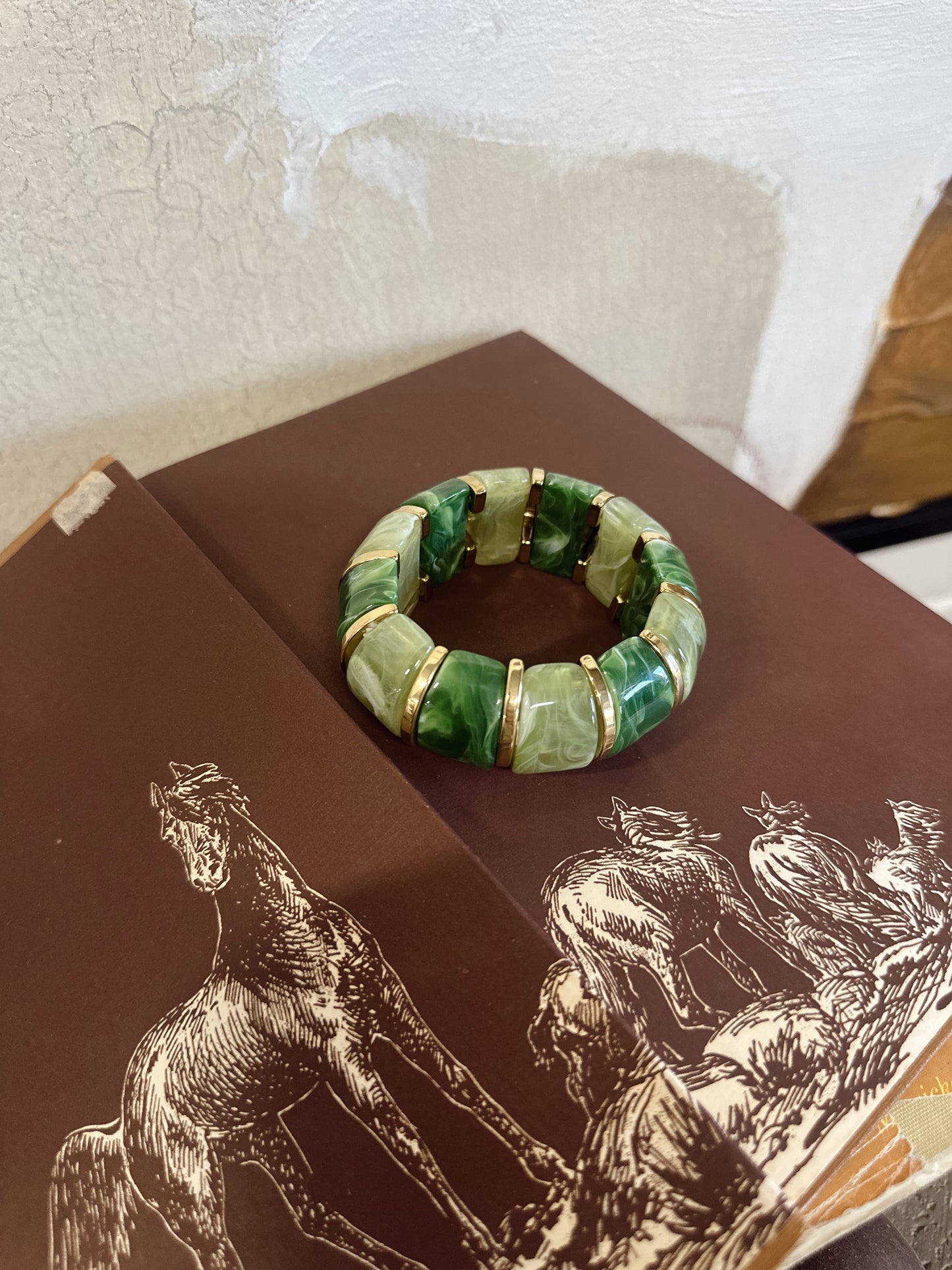 Bibi Stretch Bracelet - Green