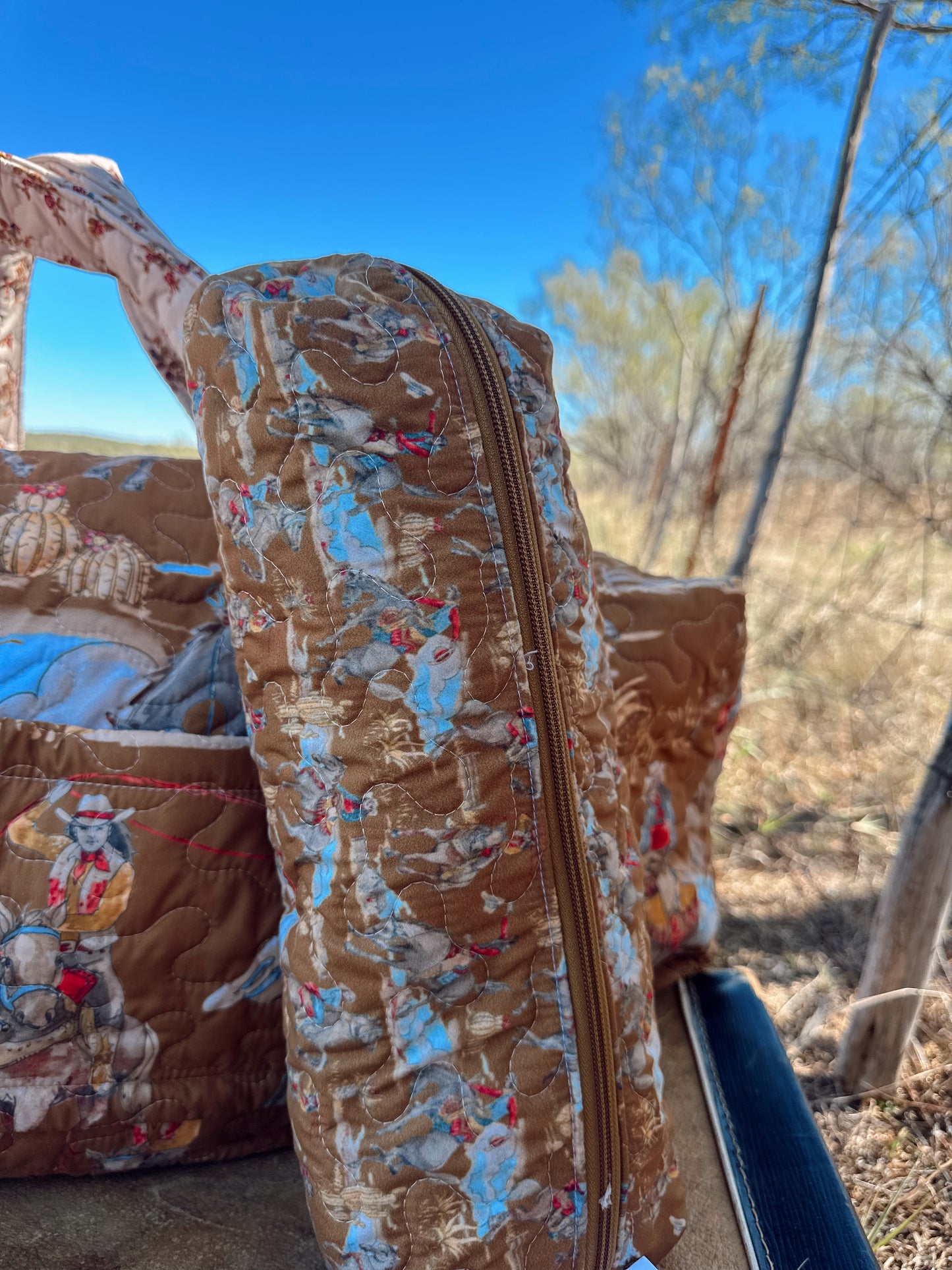 Birdie Gold Quilted Hot Tools Bag