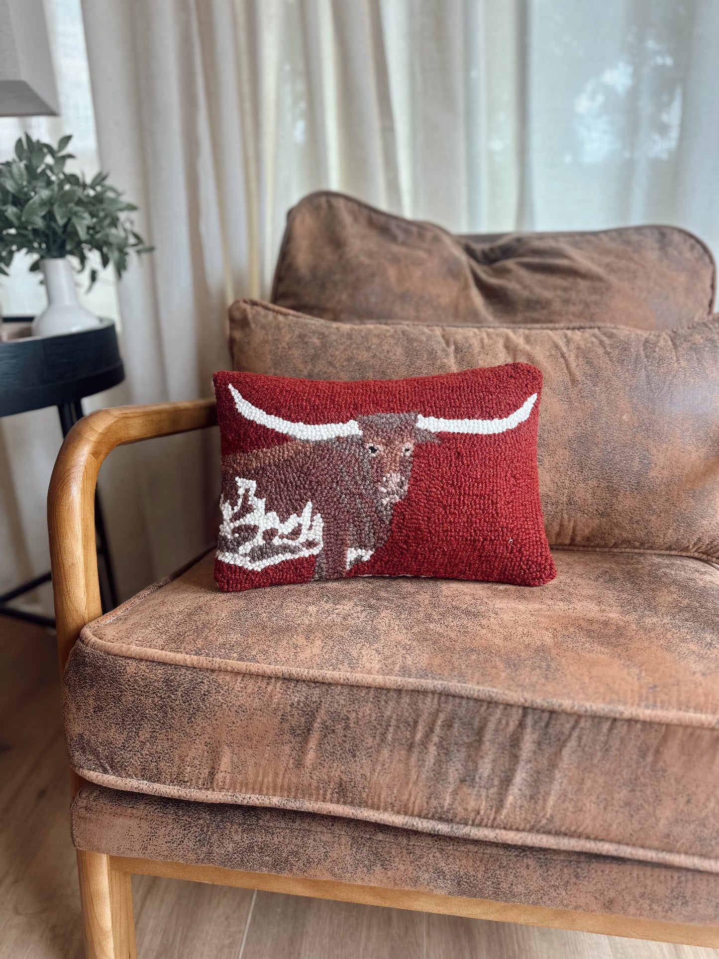 Longhorn Hook Pillow
