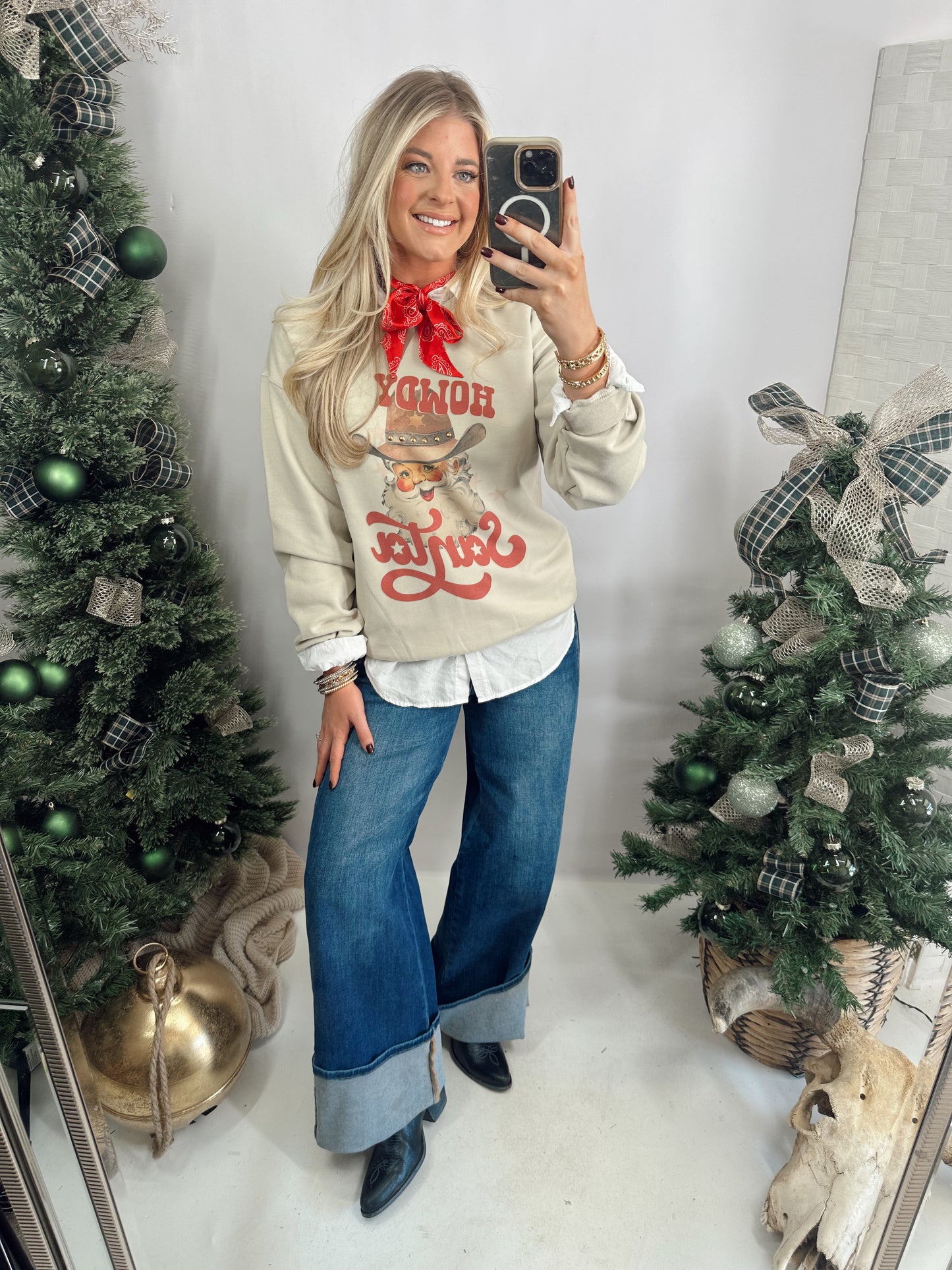 Howdy Santa Sweatshirt