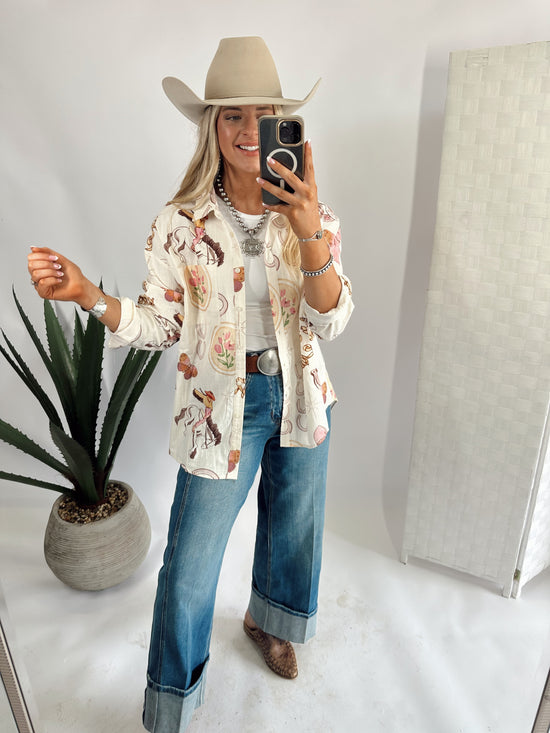 Coquette Cowgirl Top