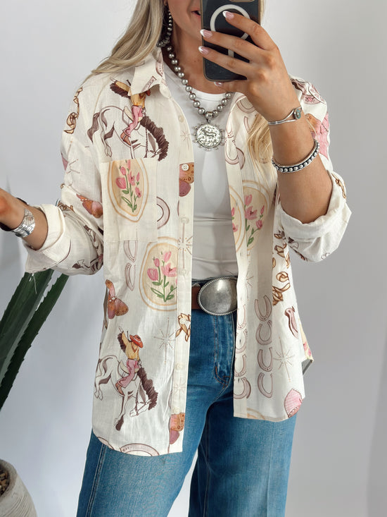 Coquette Cowgirl Top