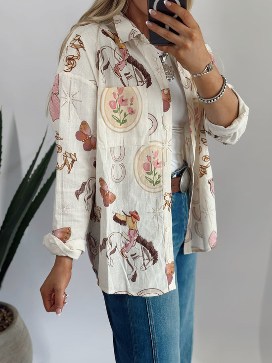 Coquette Cowgirl Top