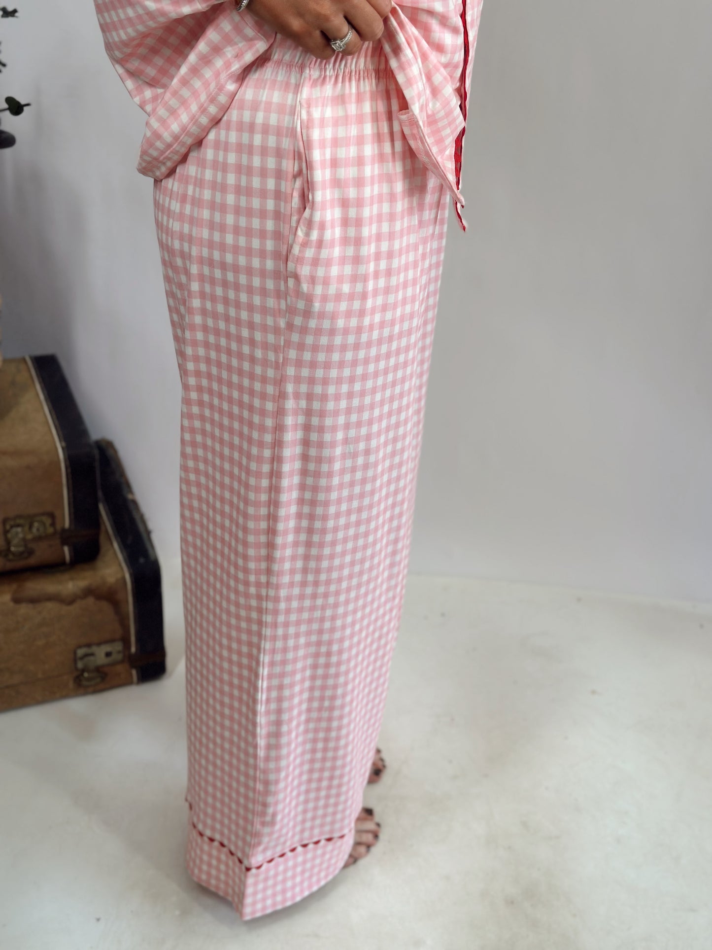 GINGHAM LOVE LUXE PJ SET