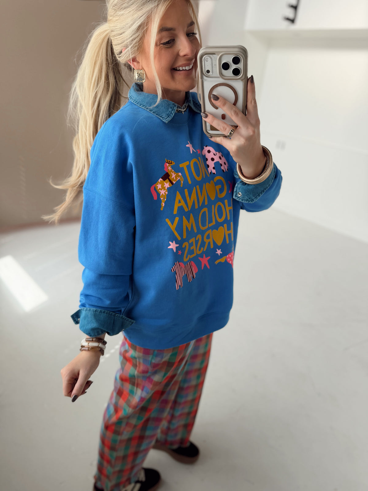 Not Gonna Hold My Horses Sweatshirt
