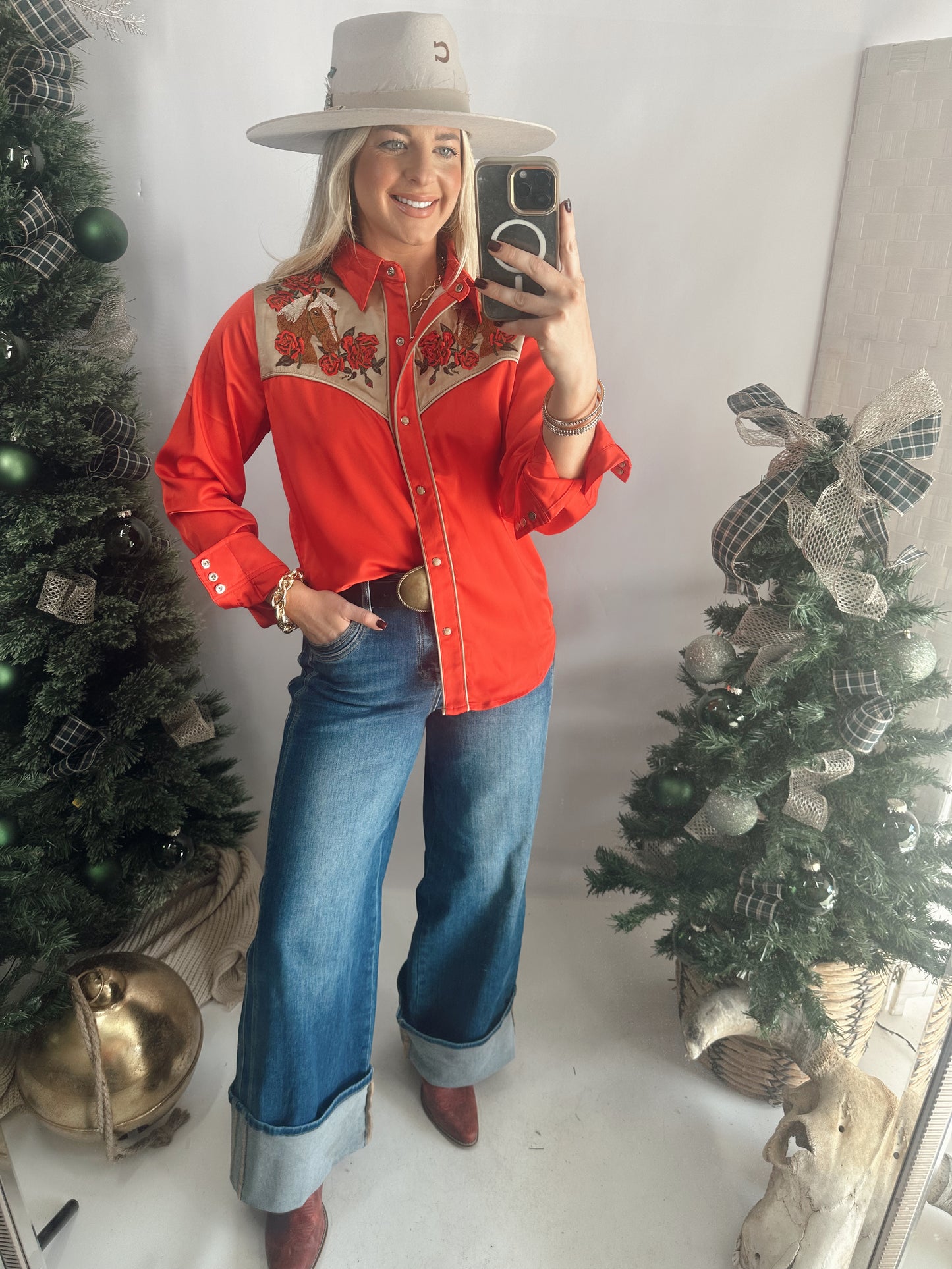 Rosie Palomino Button Up