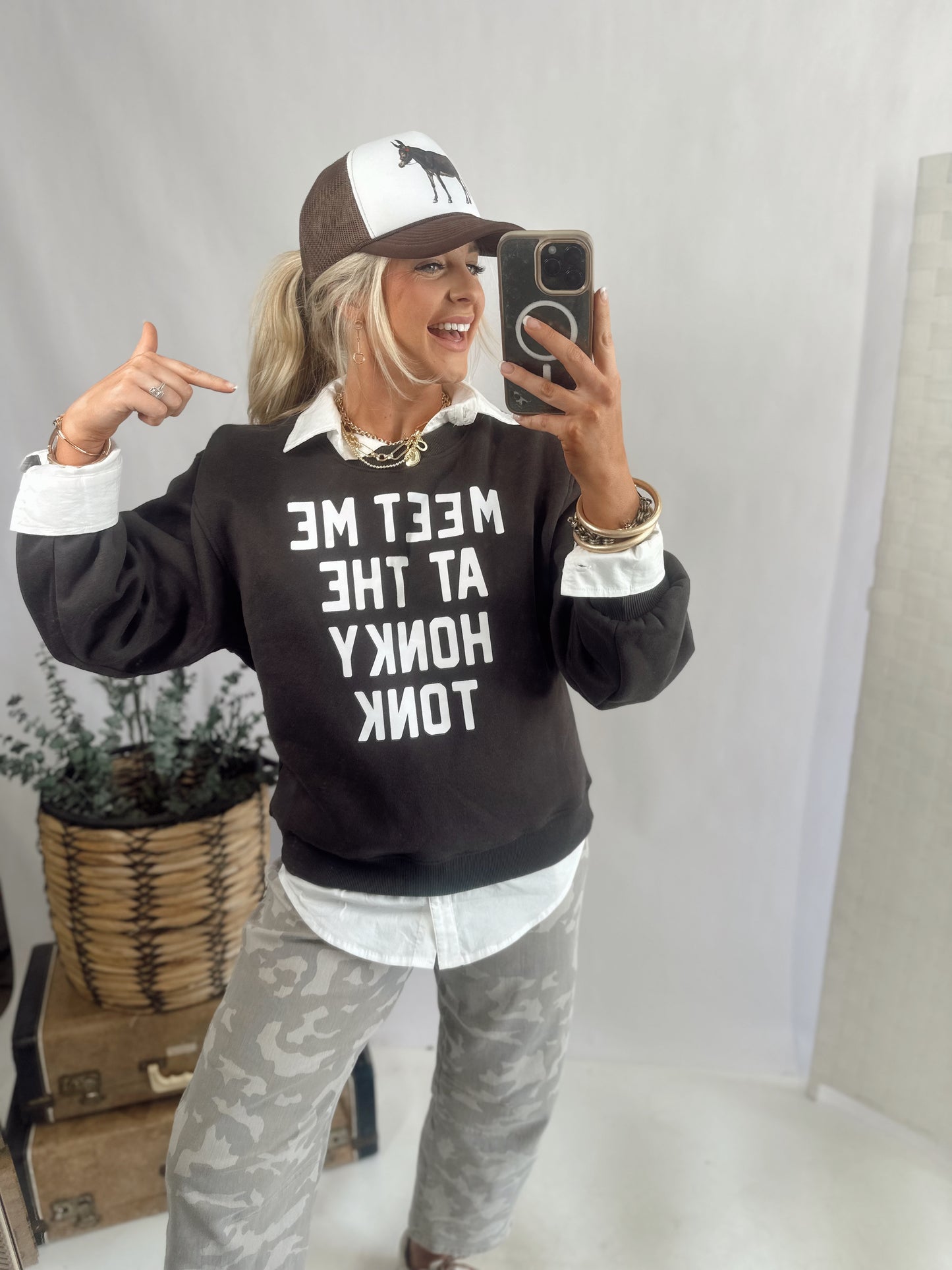 Meet Me at the Honkey Tonk Sweatshirt