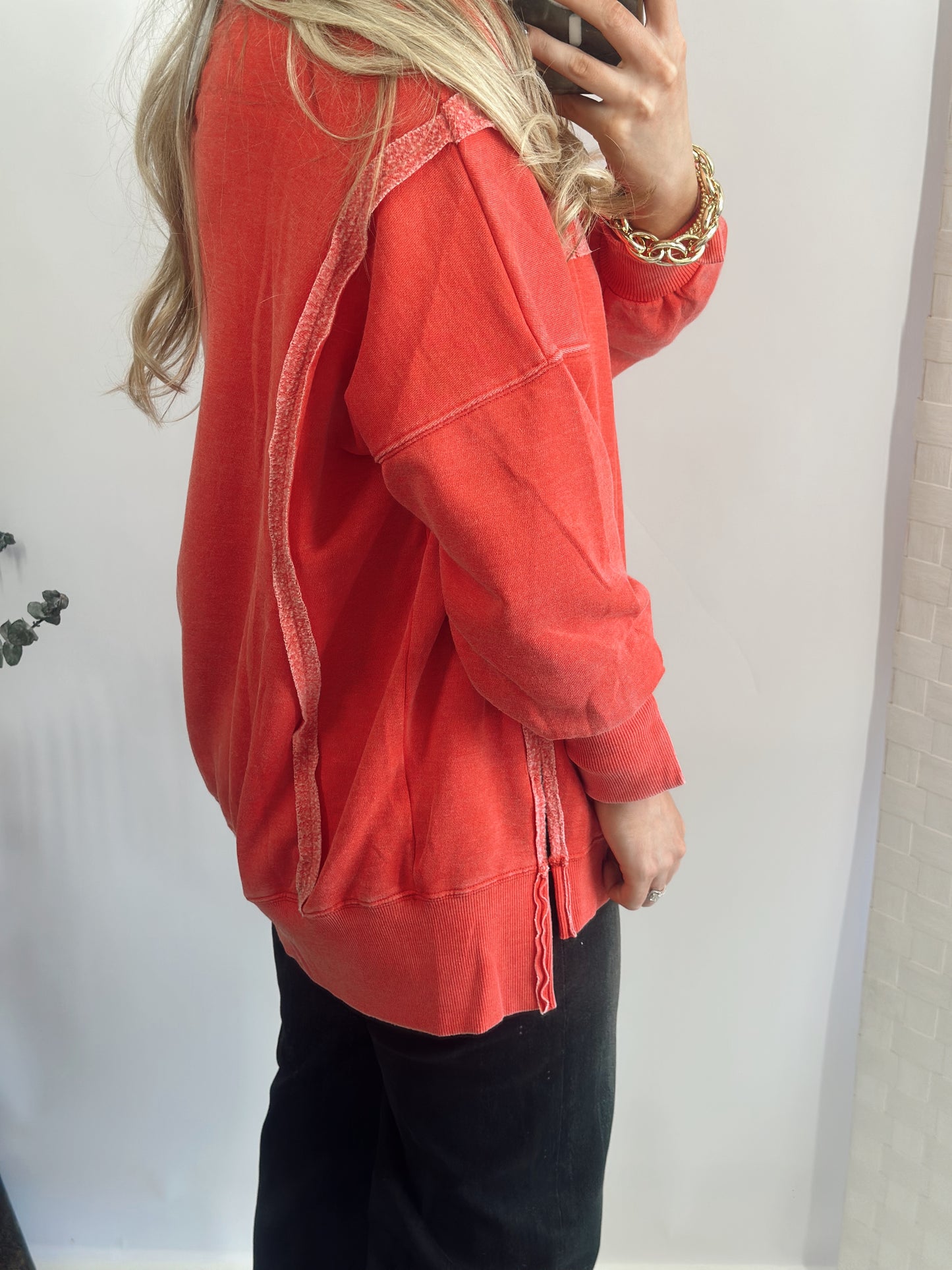 Merry Christmas Washed Pullover