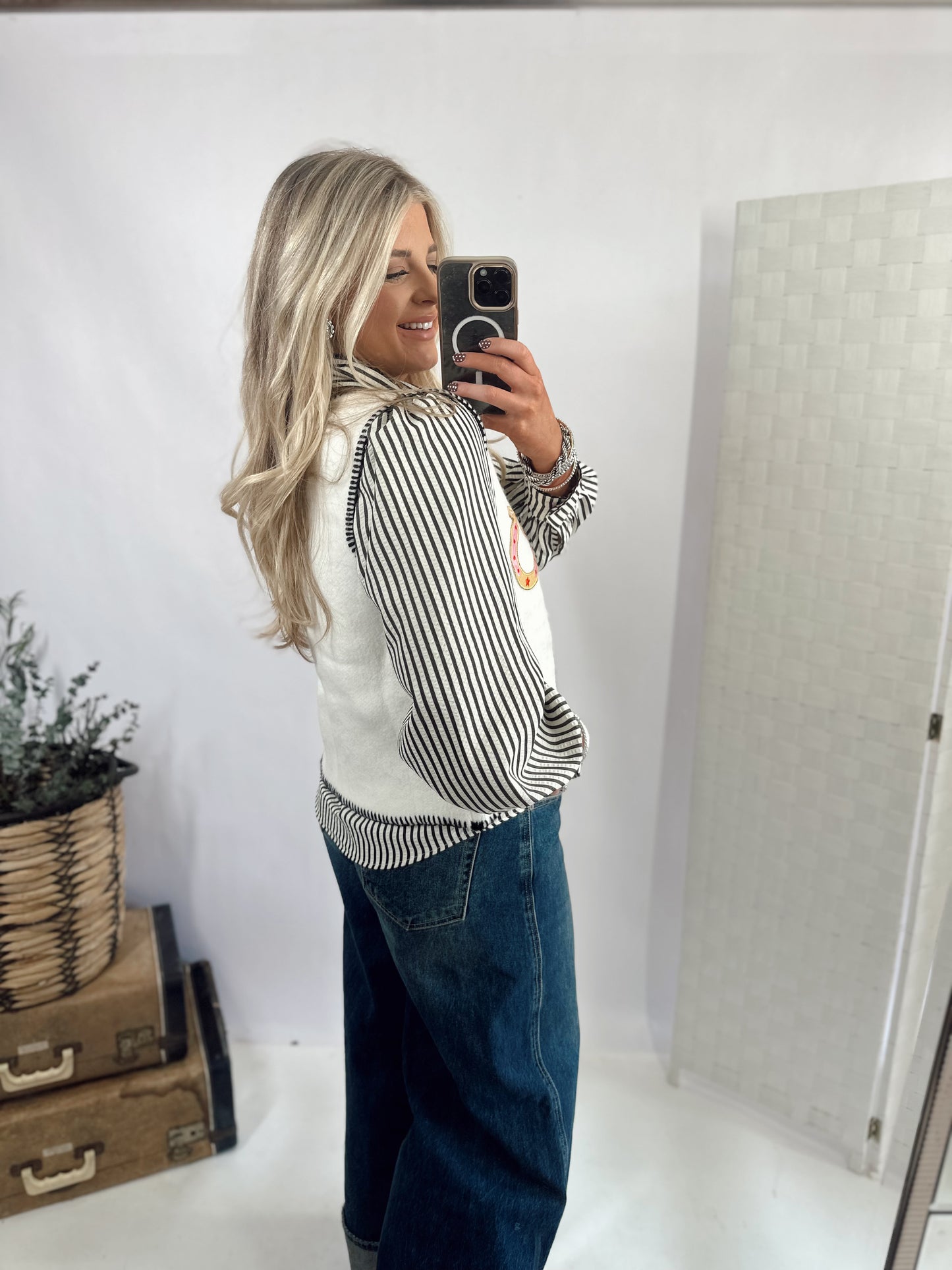 Cactus Cowgirl Sweater Vest