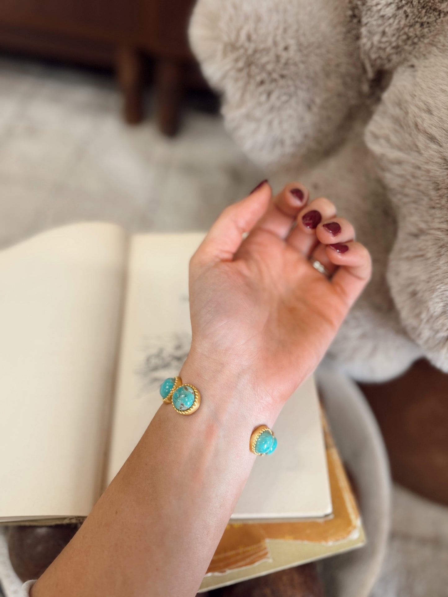 Western Blues Turquoise Cuff