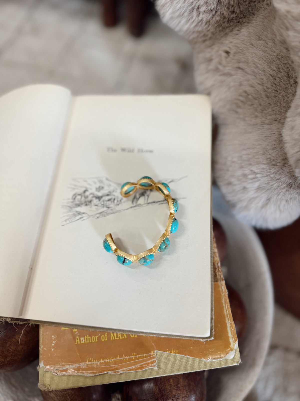 Western Blues Turquoise Cuff