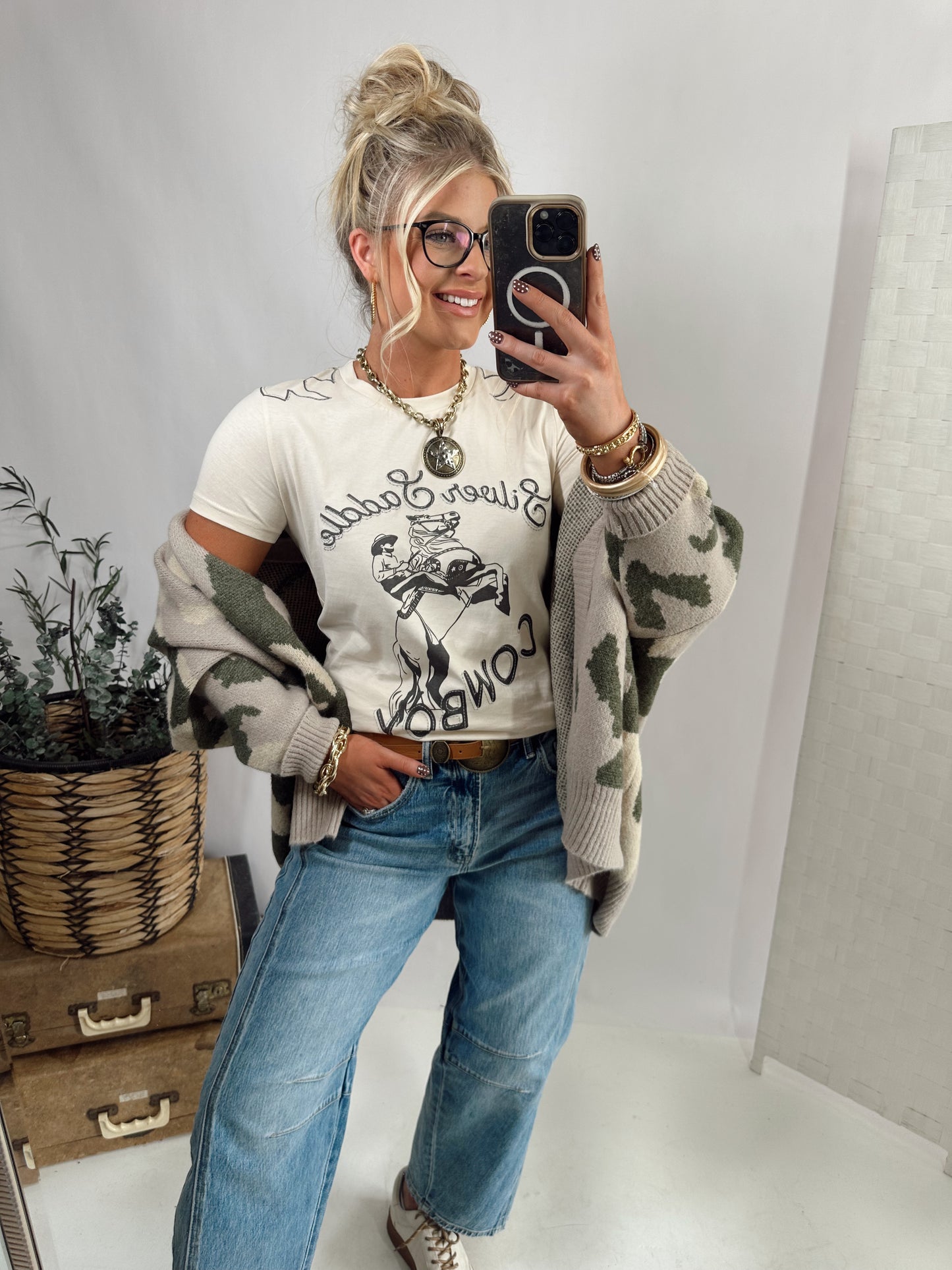 Silver Saddle Cowboy Tee