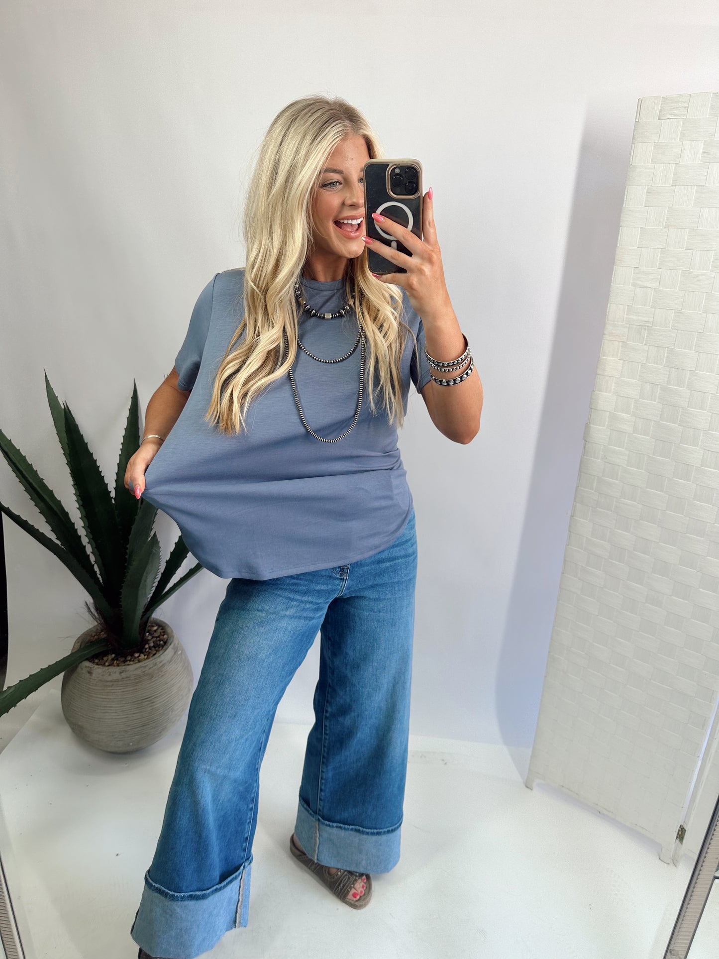 Cloud Basic FREE TEE *dENIM