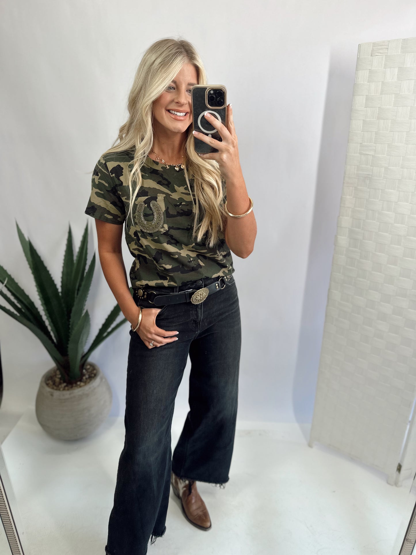 Lucky Lizzy Camo Tee