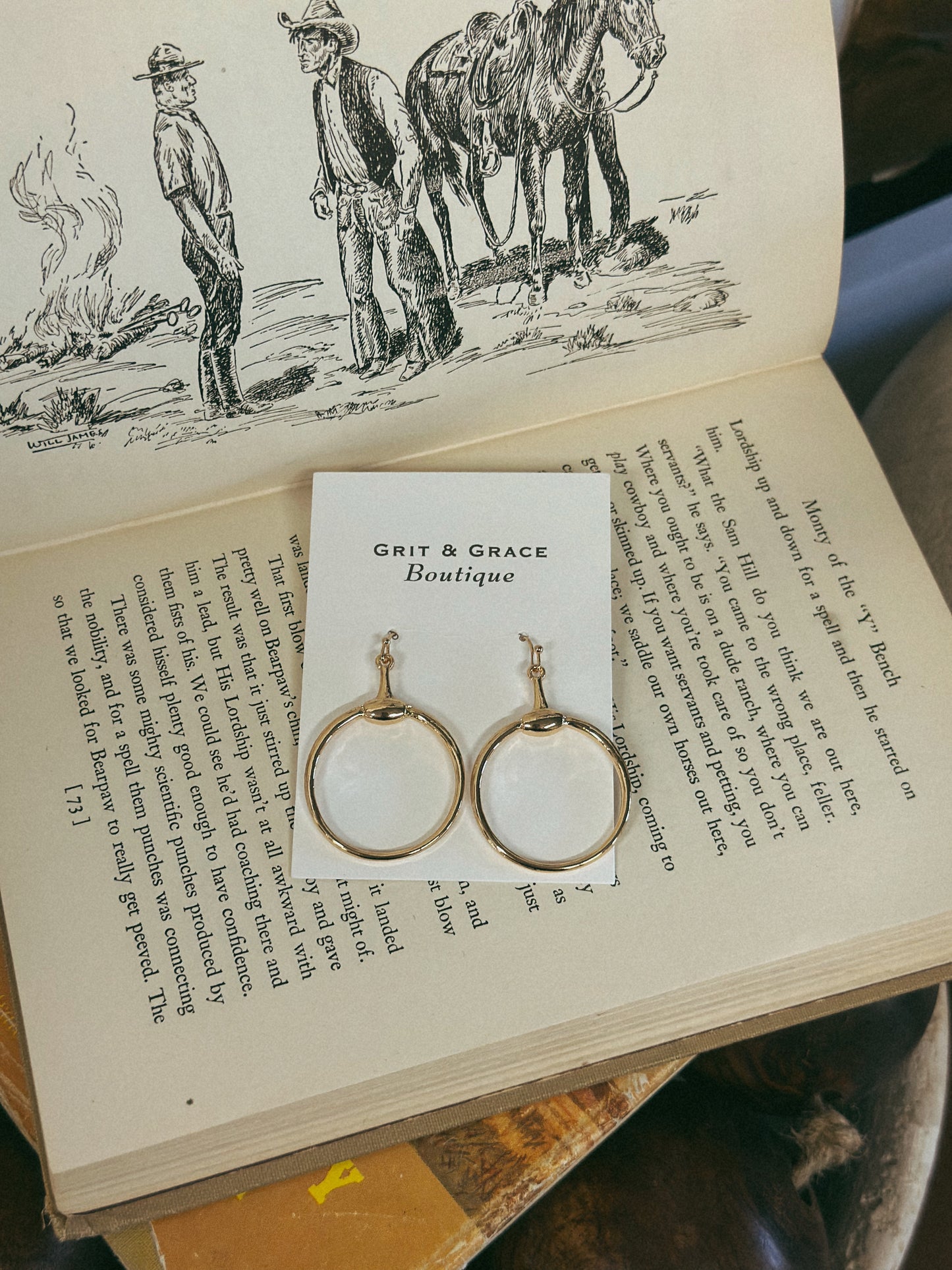 Peyton Horsebit Earrings *Gold