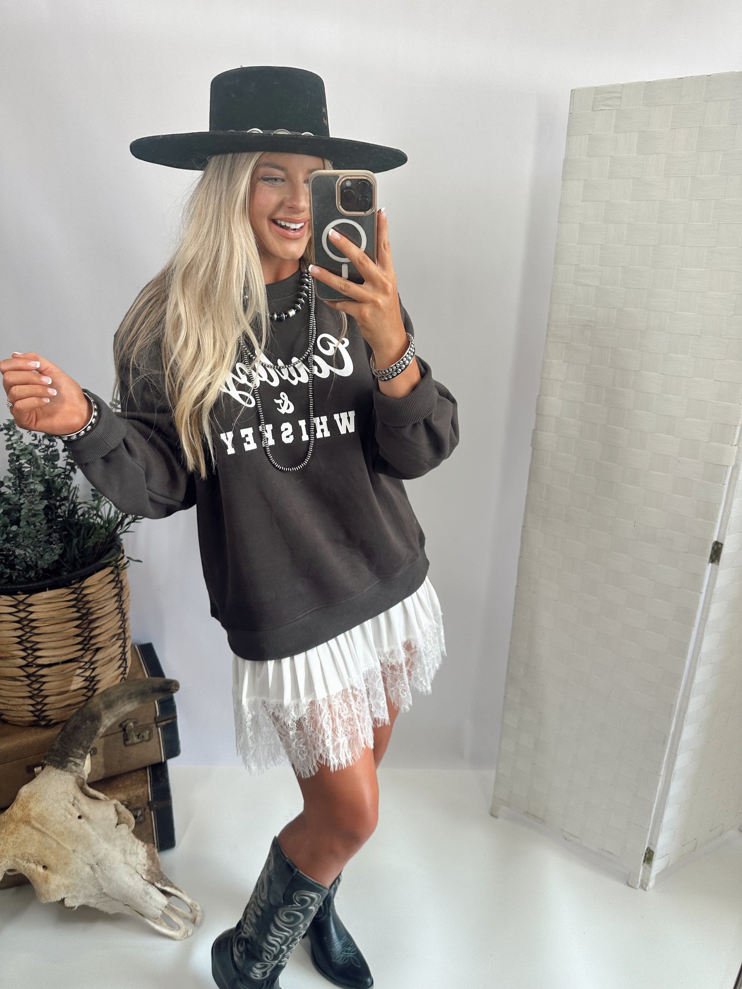 Cowboys & Whiskey Sweatshirt