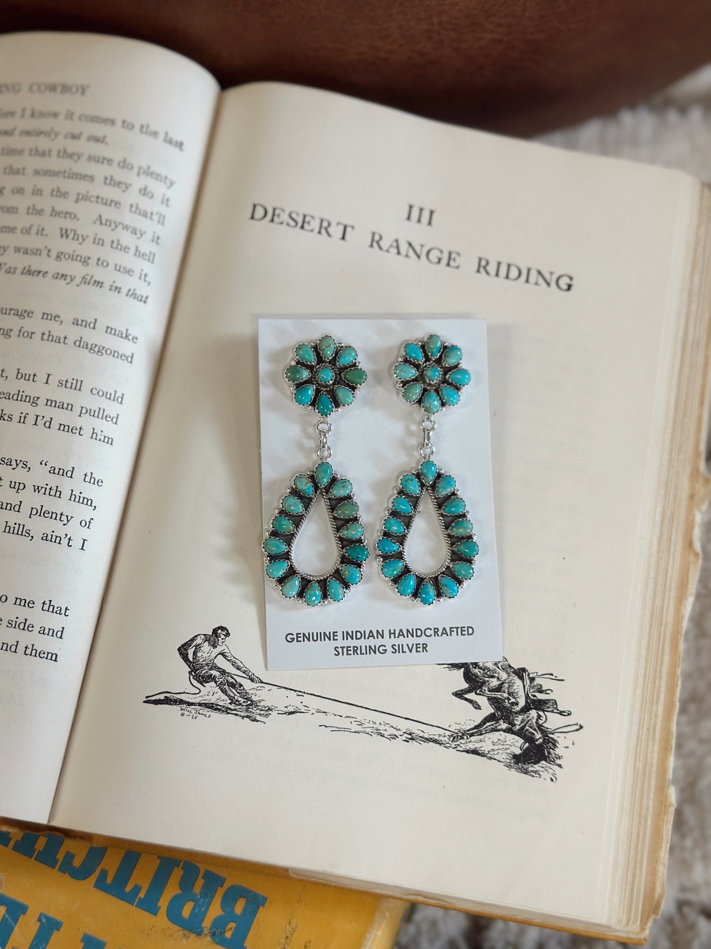 Hada Collection Kingman Turquoise Earrings
