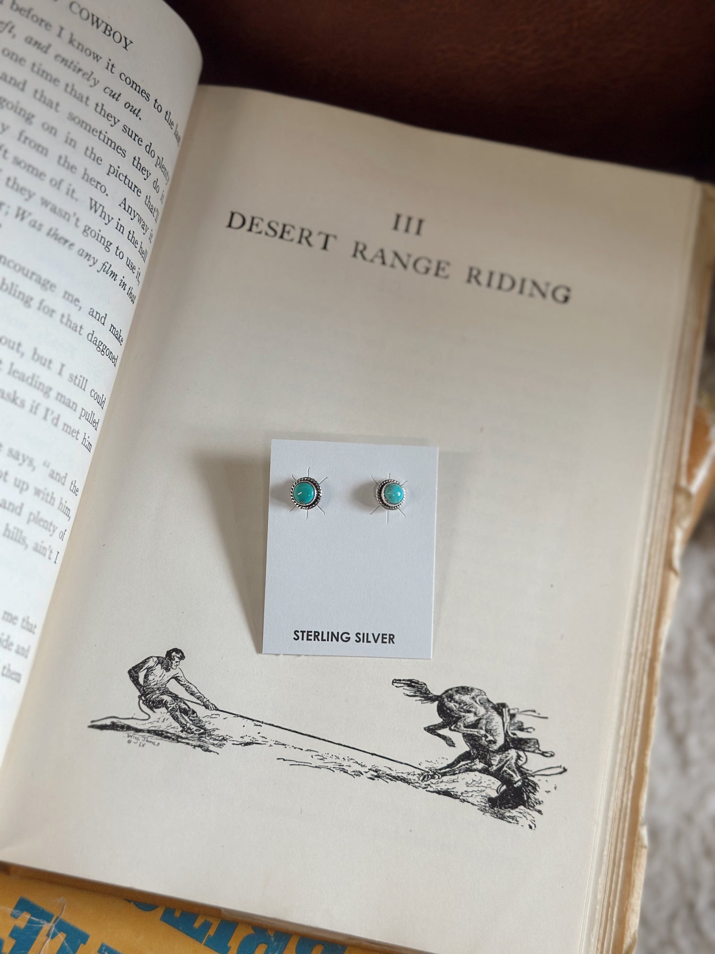 Hada Collection Kingman Turquoise Earrings