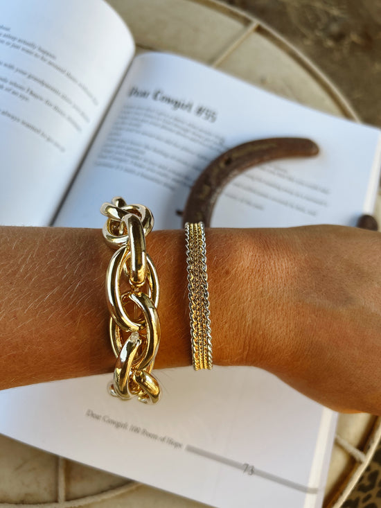 Beaumont Bracelet 18k gold plated