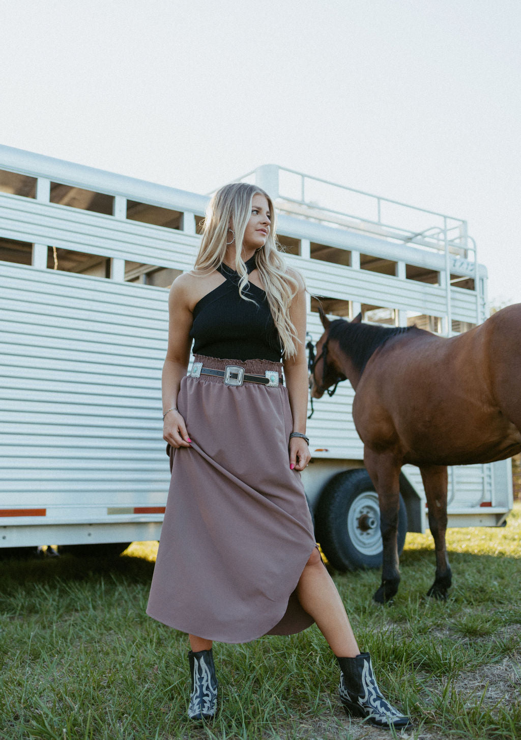 Kickin it Up Belt in Black