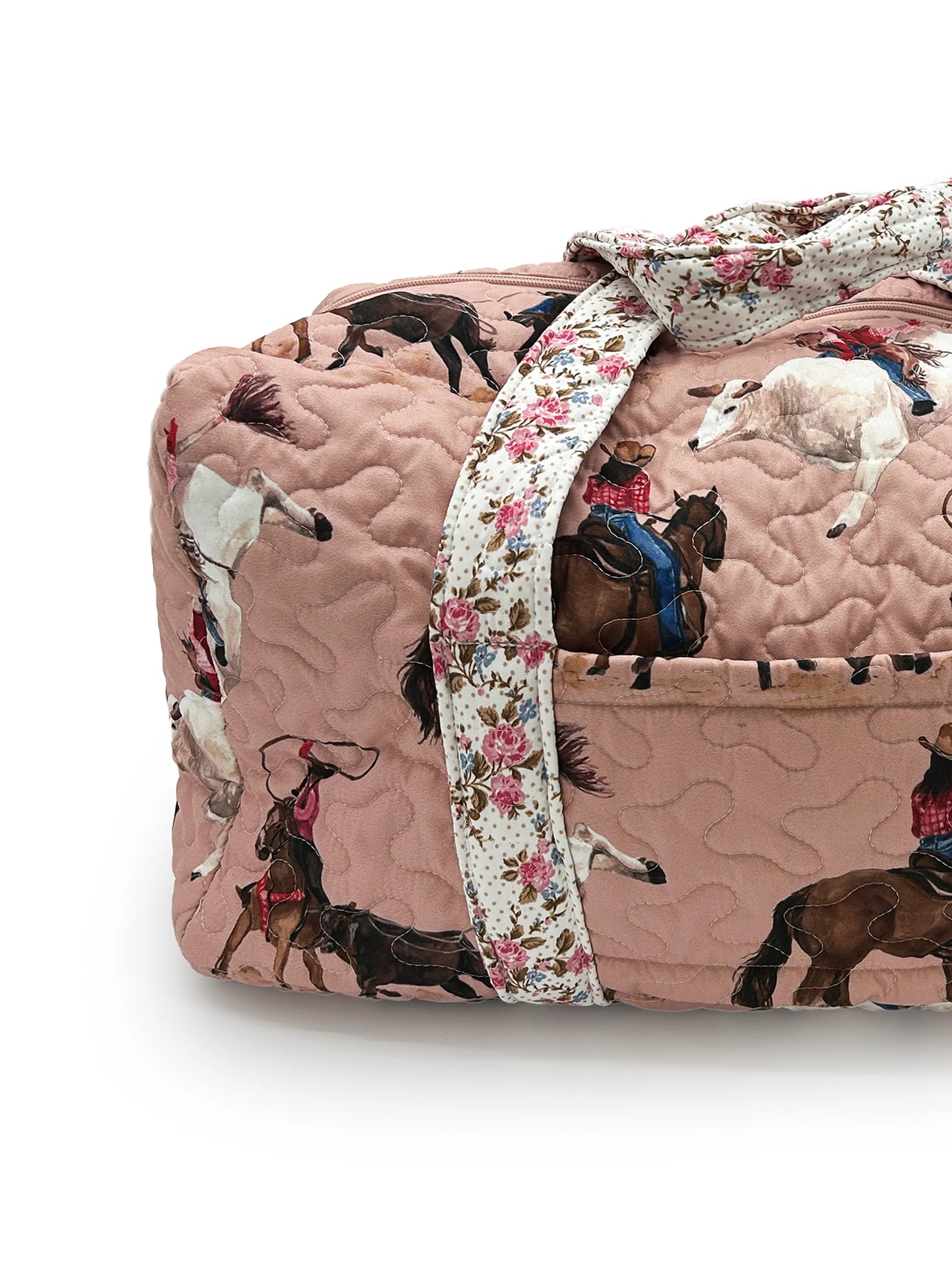 Roselynn Rose Quilted Duffle Bag