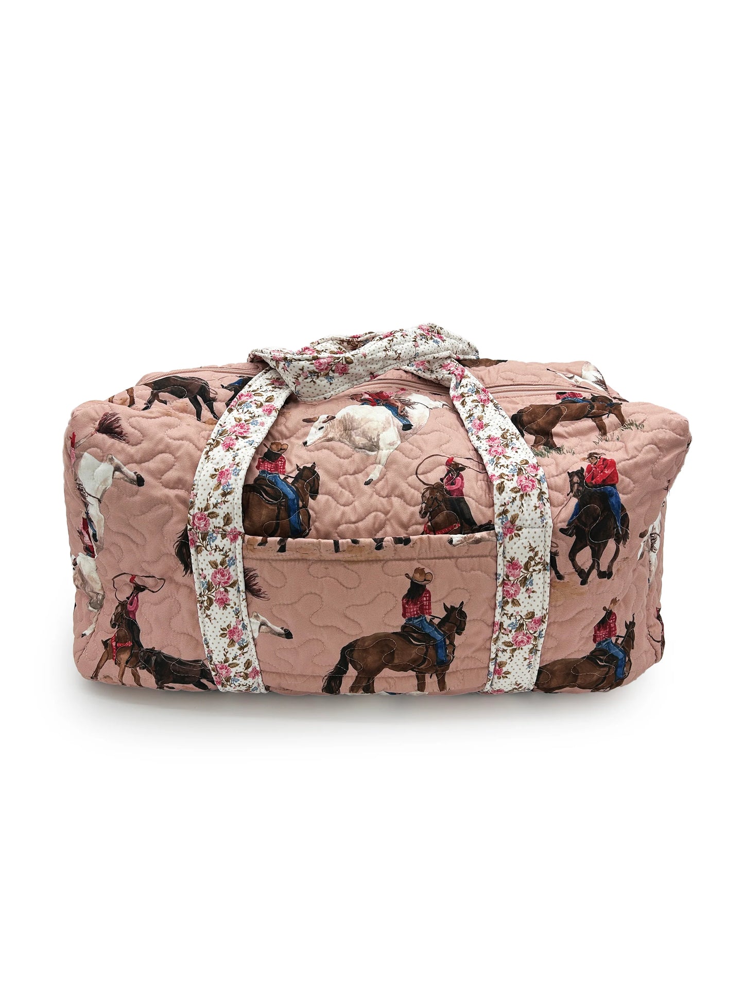 Roselynn Rose Quilted Duffle Bag