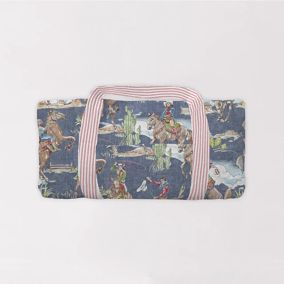 Birdie Chambray Quilted Duffle Bag